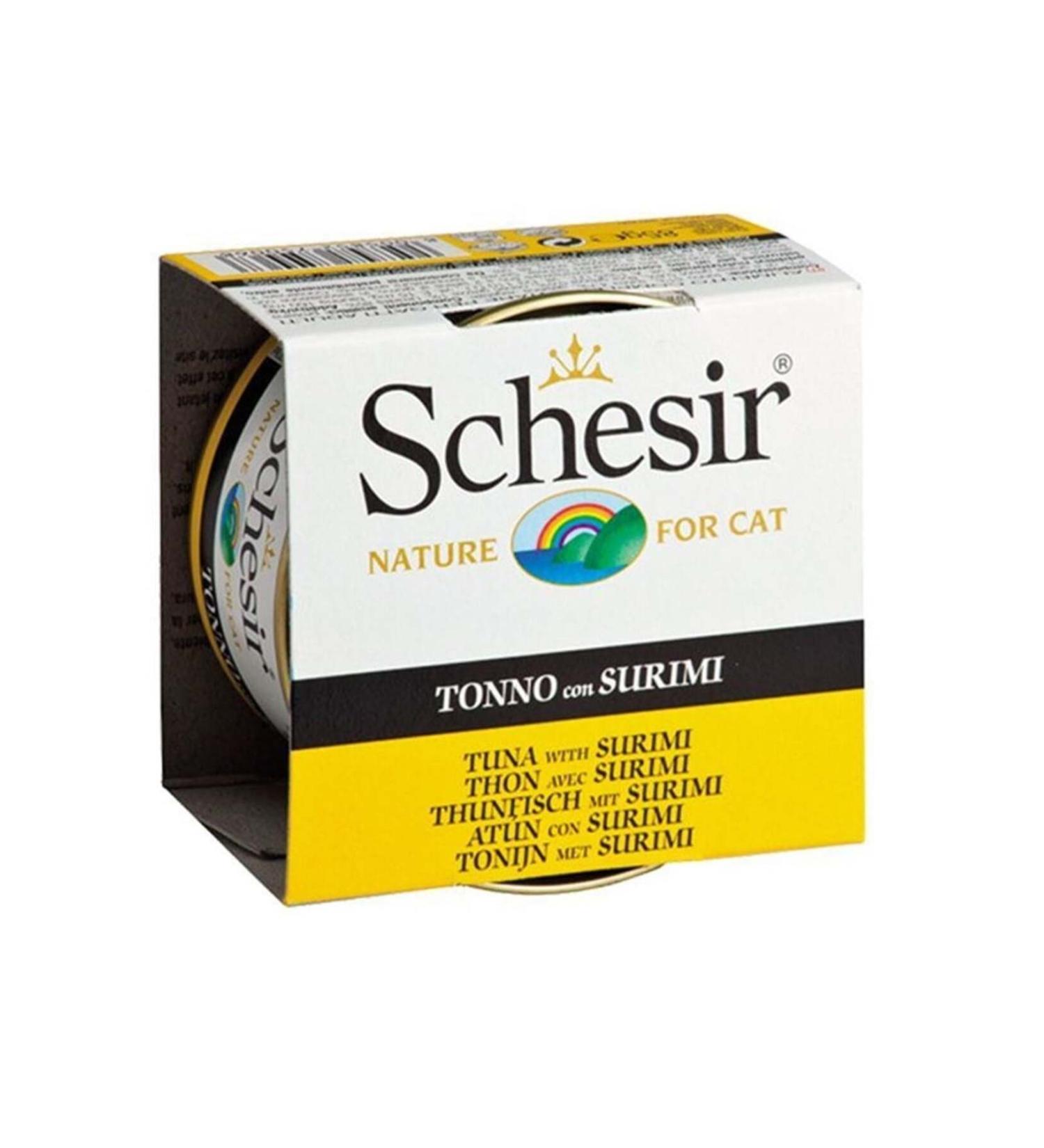 Schesir C136 Tuna and Surimi Jelly Cat Canned Food 85 gr