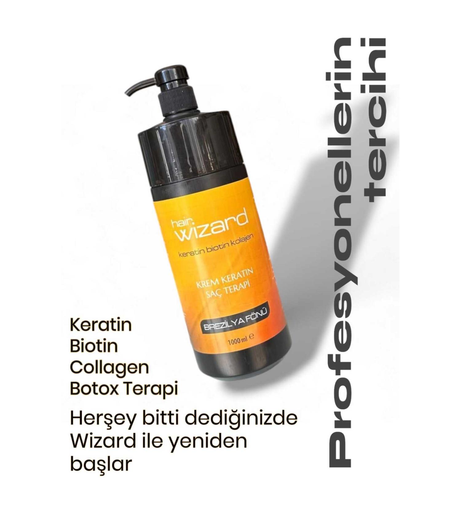 HAIR WIZARD Keratin Botox Professional Care Brazilian Blow Dry Hairdresser Series 1000 ml - Buy Online on GoSupps.com