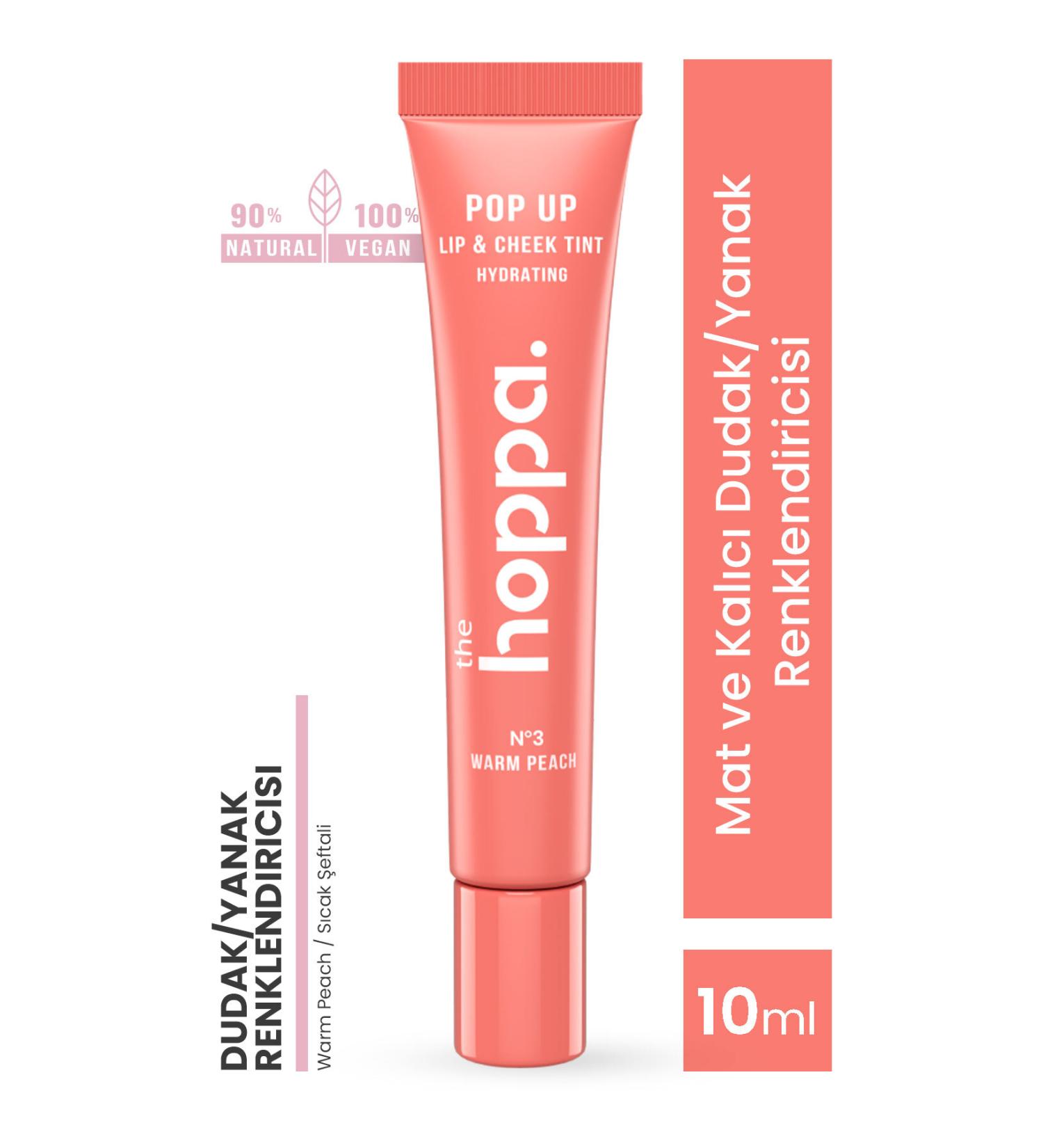 the hoppa. Matte and Long-Lasting Lip/Cheek Color - Warm Peach / Warm Peach Shea Butter Jojoba Oil Hyaluro - Buy Online on GoSupps.com