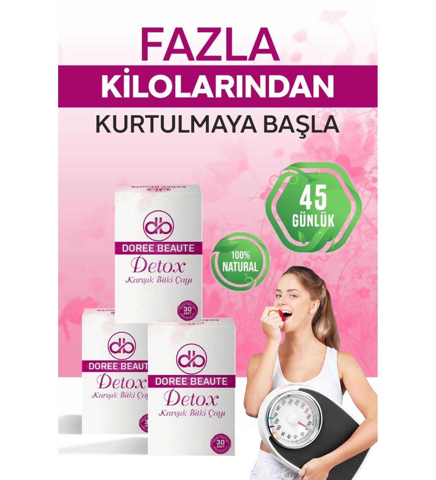 DOREE BEAUTE Detox Quinoa Mix Slimming Helper Herbal Tea Set of 3 - Buy Online on GoSupps.com