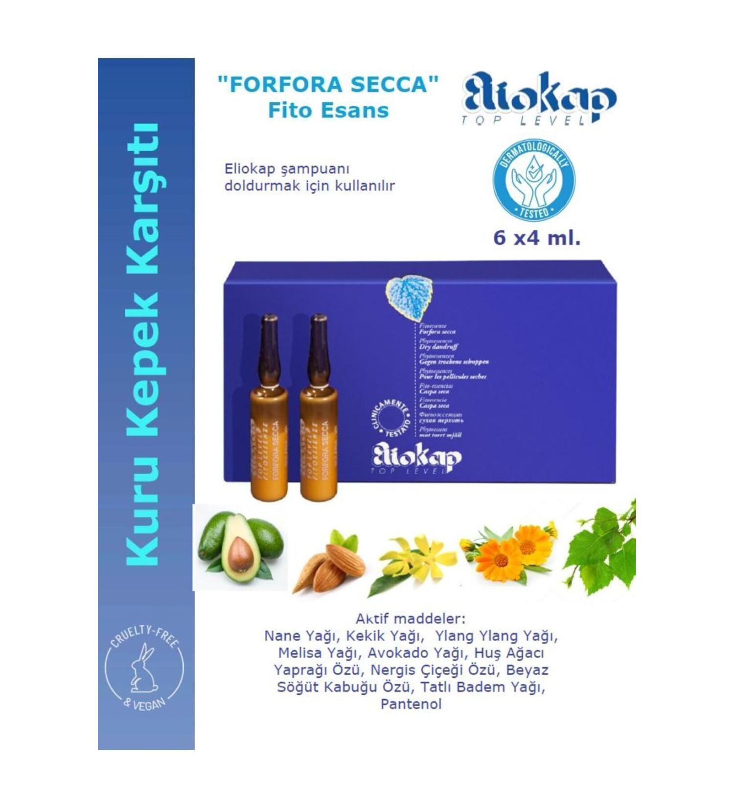 Eliokap Forfora Secca - Anti-Dandruff Hair Serum 6 Amp. X 4 Ml.
