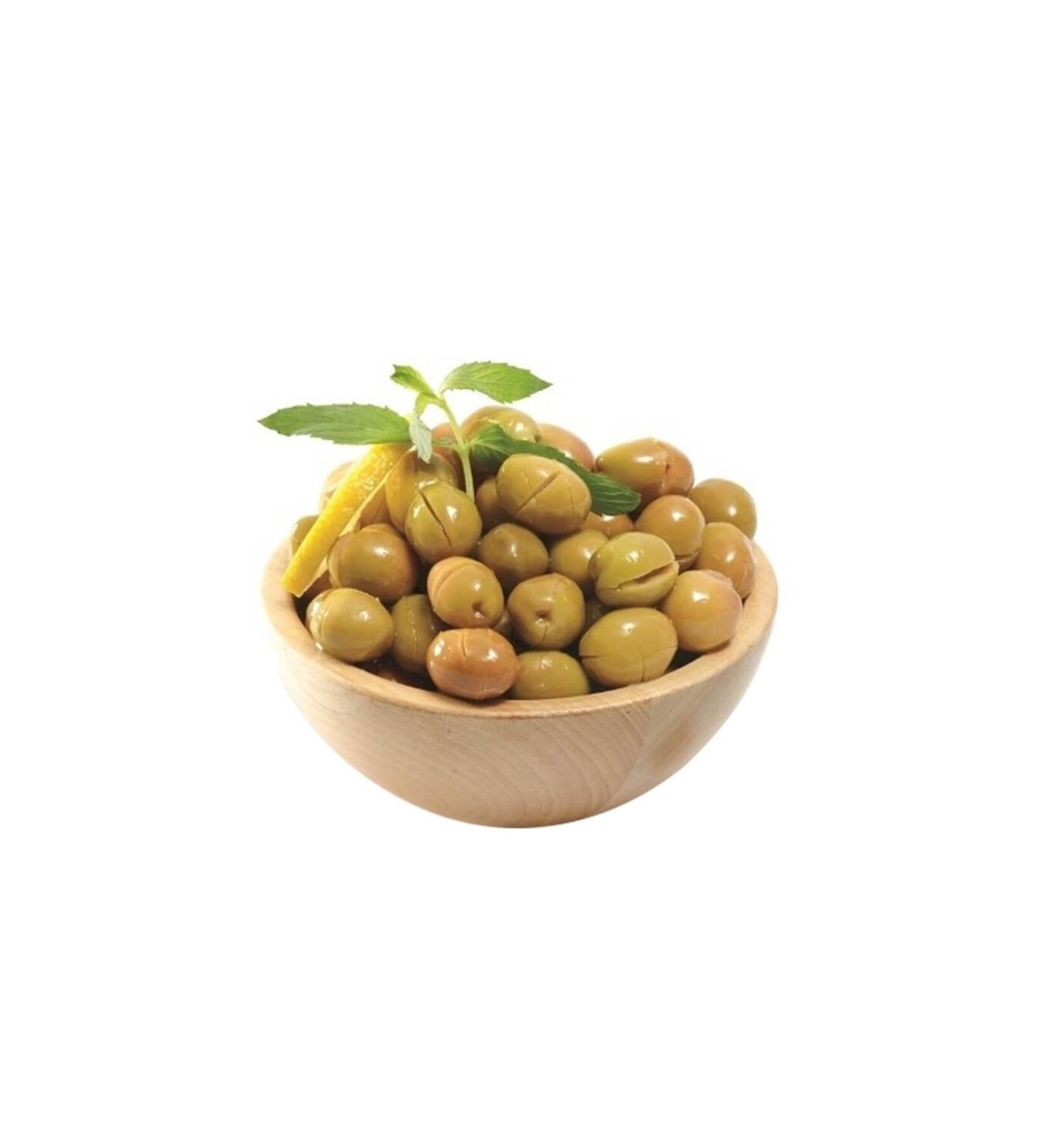 Teksen Green Cracked Olive Campet Jar-700G