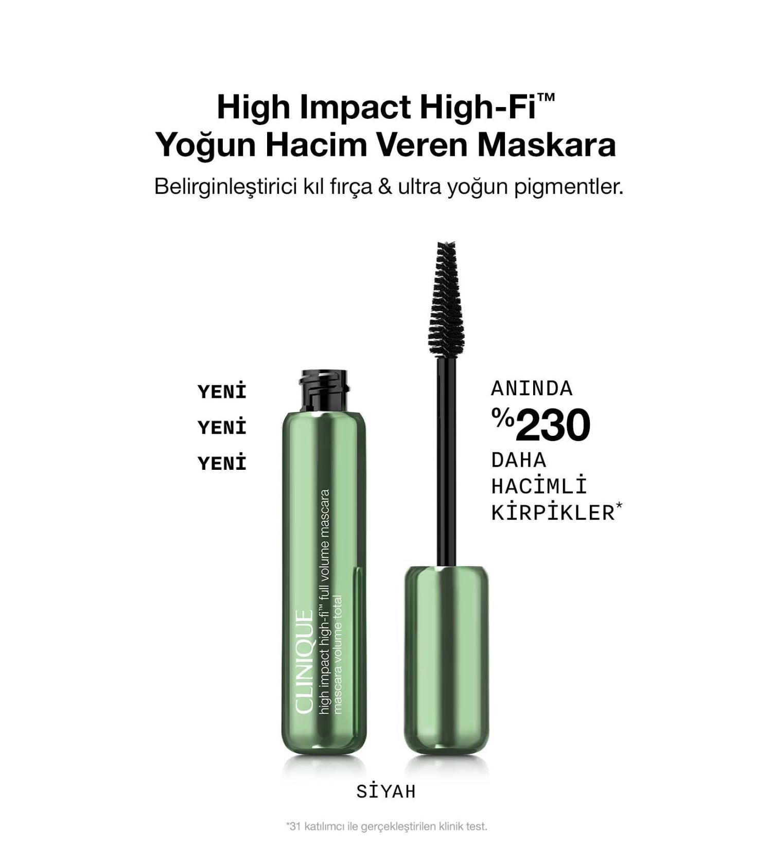 Clinique HIGH-FI FULL VOLUME EYELASH TH CKENING MASCARA 01 INTENSE BLACK KEYON3062 - Buy Online on GoSupps.com