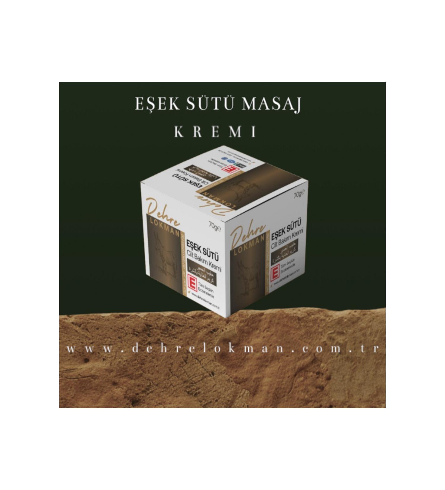 Dehre Lokman donkey milk skin care cream 70 gr (3 pieces)