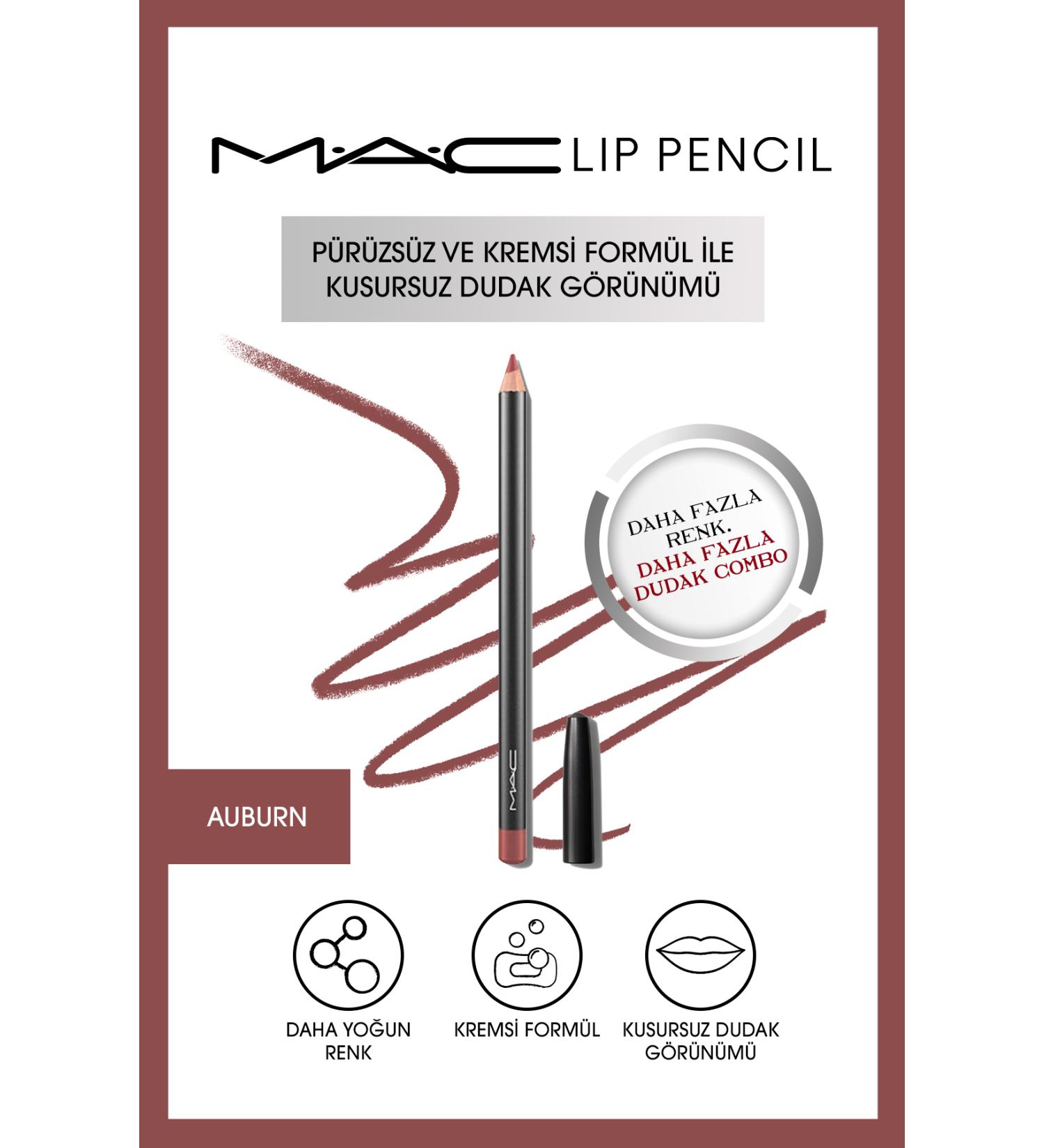 Mac Creamy Permanent Lip Pencil - Lip Pencil Auburn 1.45 G