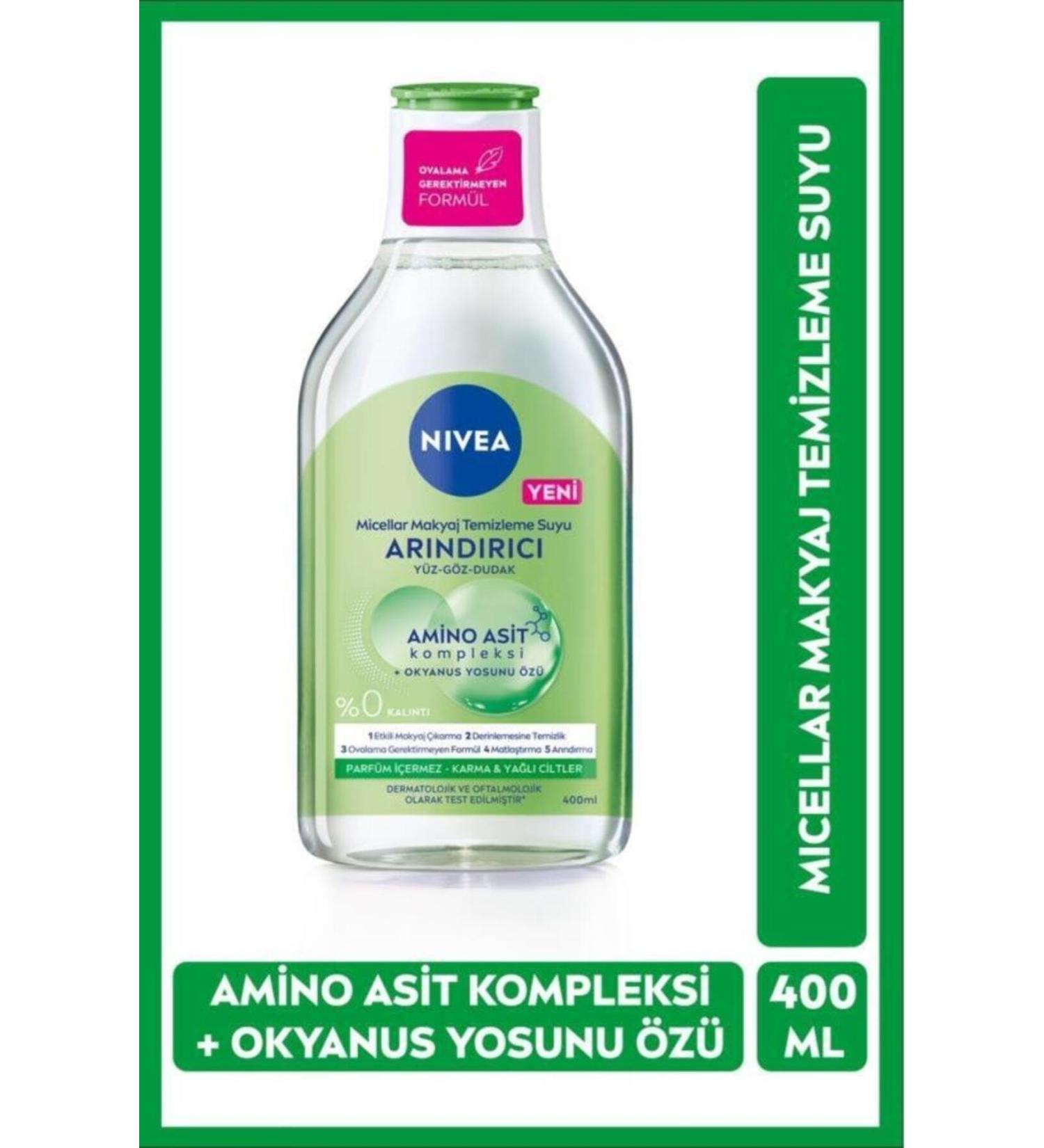 NIVEA Purifying Makeup Remover Water for Perfect Makeup Removal-400ml eleg.1995