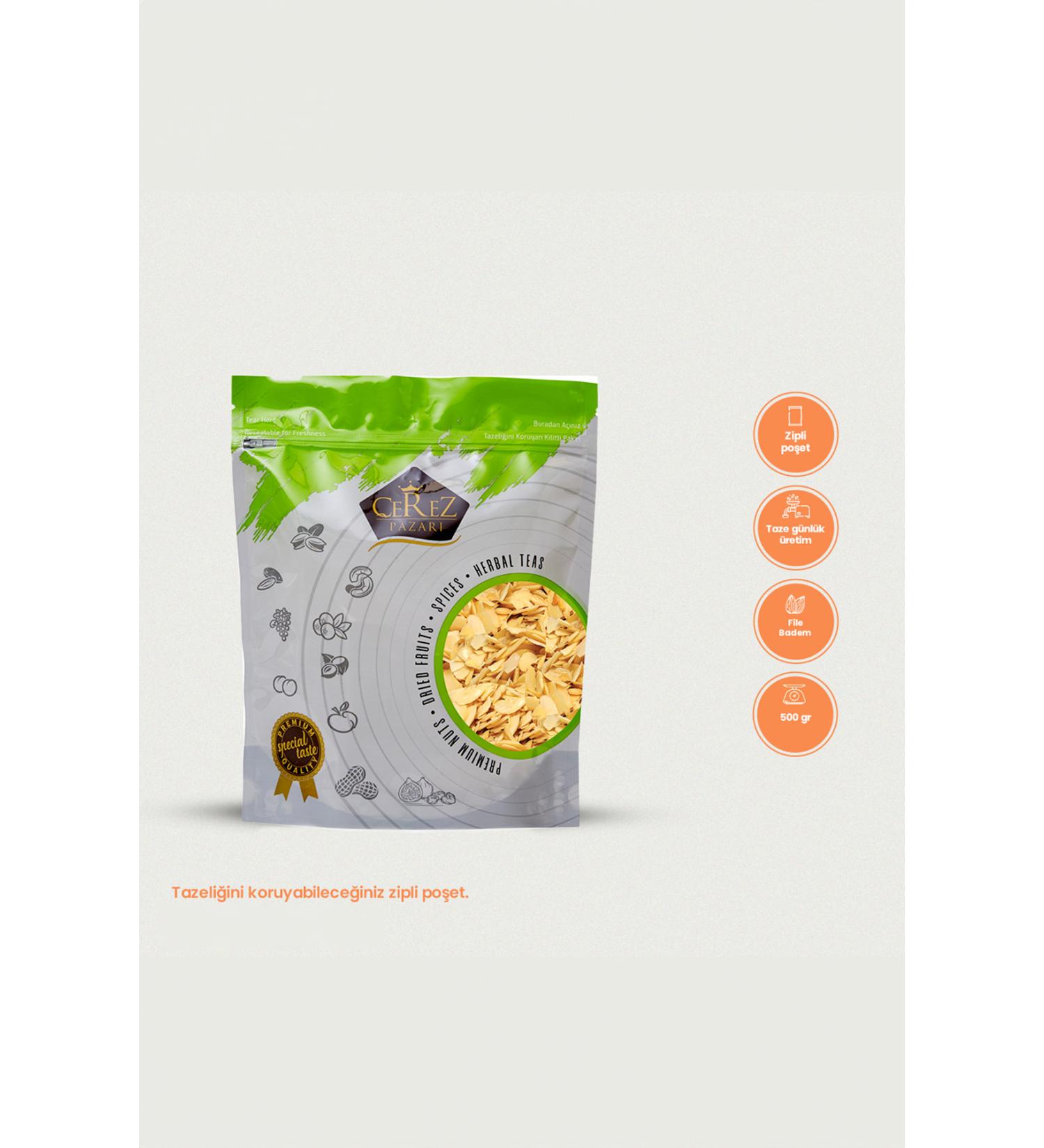 Snack Market Filed Almond 500gr 1st quality Vacuum and Locked Package