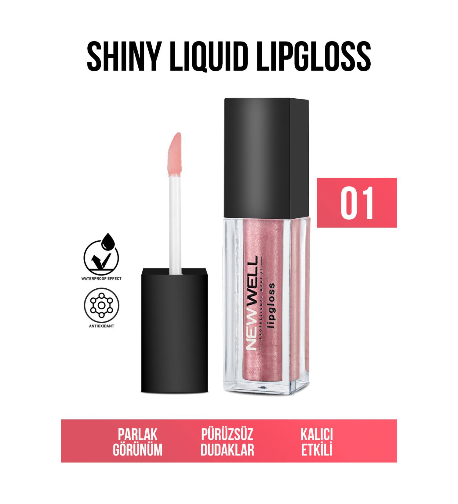 New Well Shiny Liquid Lipstick - 01 - Buy Online on GoSupps.com
