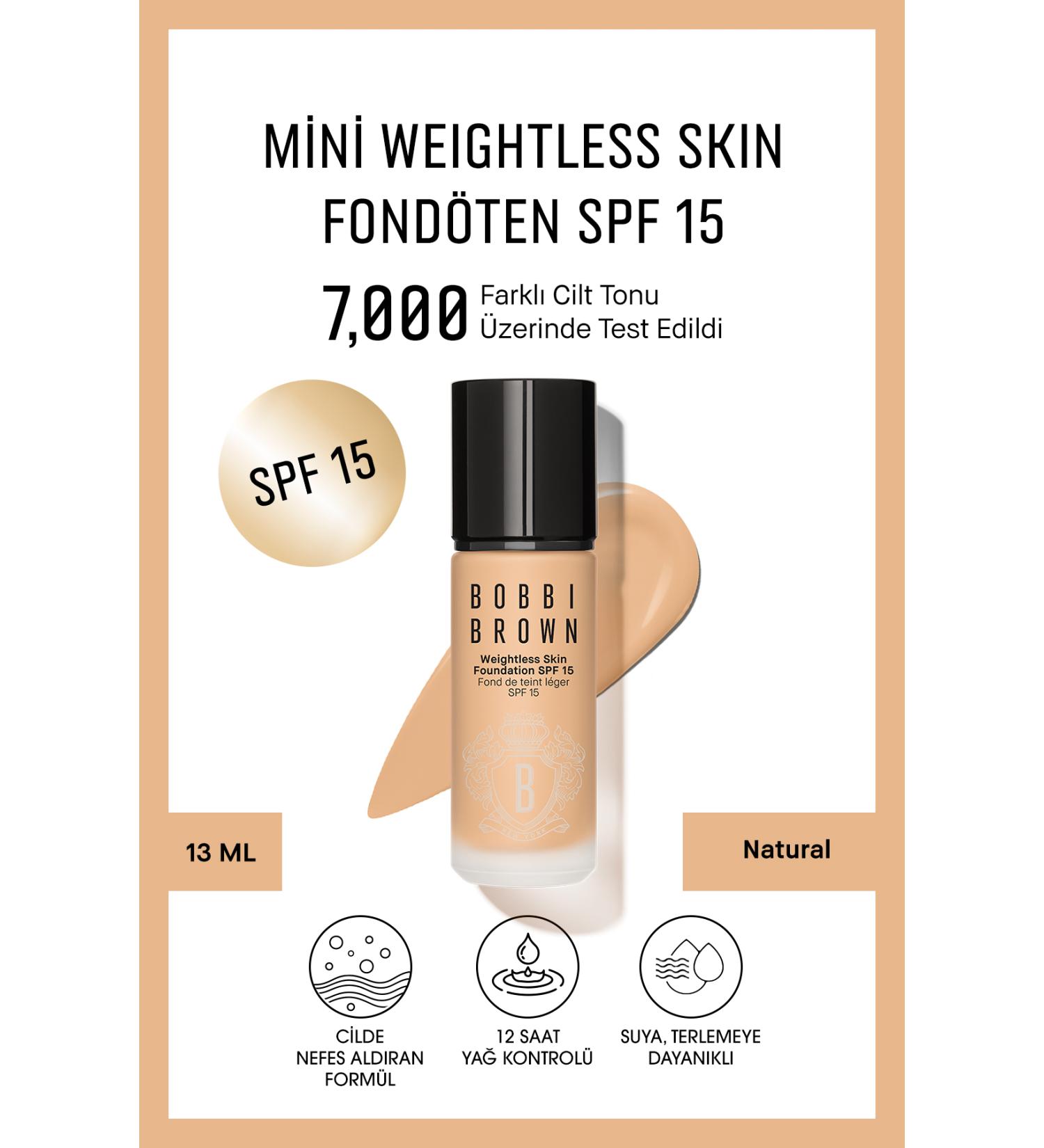 Bobbi Brown Mini Matte Foundation with Hyaluronic Acid that Lets the Skin Breathe-SPF 15-Natural-13 ml PSSNS.17