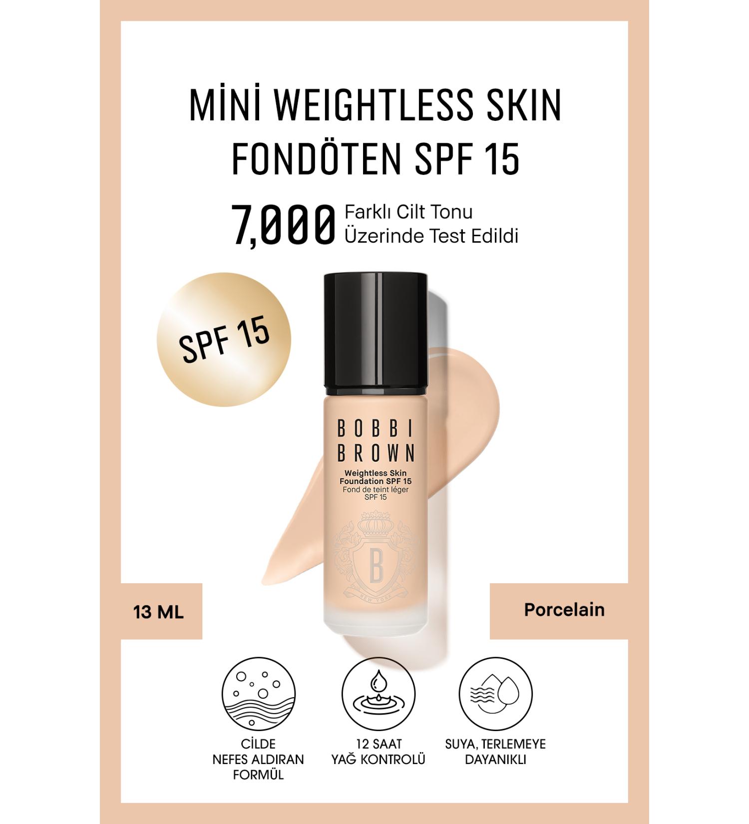 Bobbi Brown Mini Matte Foundation with Hyaluronic Acid that Lets the Skin Breathe-SPF 15-Natural Tan-13 ml PSSNS.14