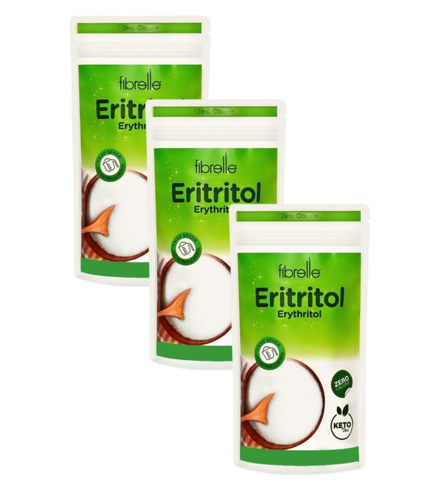 Fibrelle Erythritol Powder Sweetener Zero Calories 400 Gr - Buy Online on GoSupps.com
