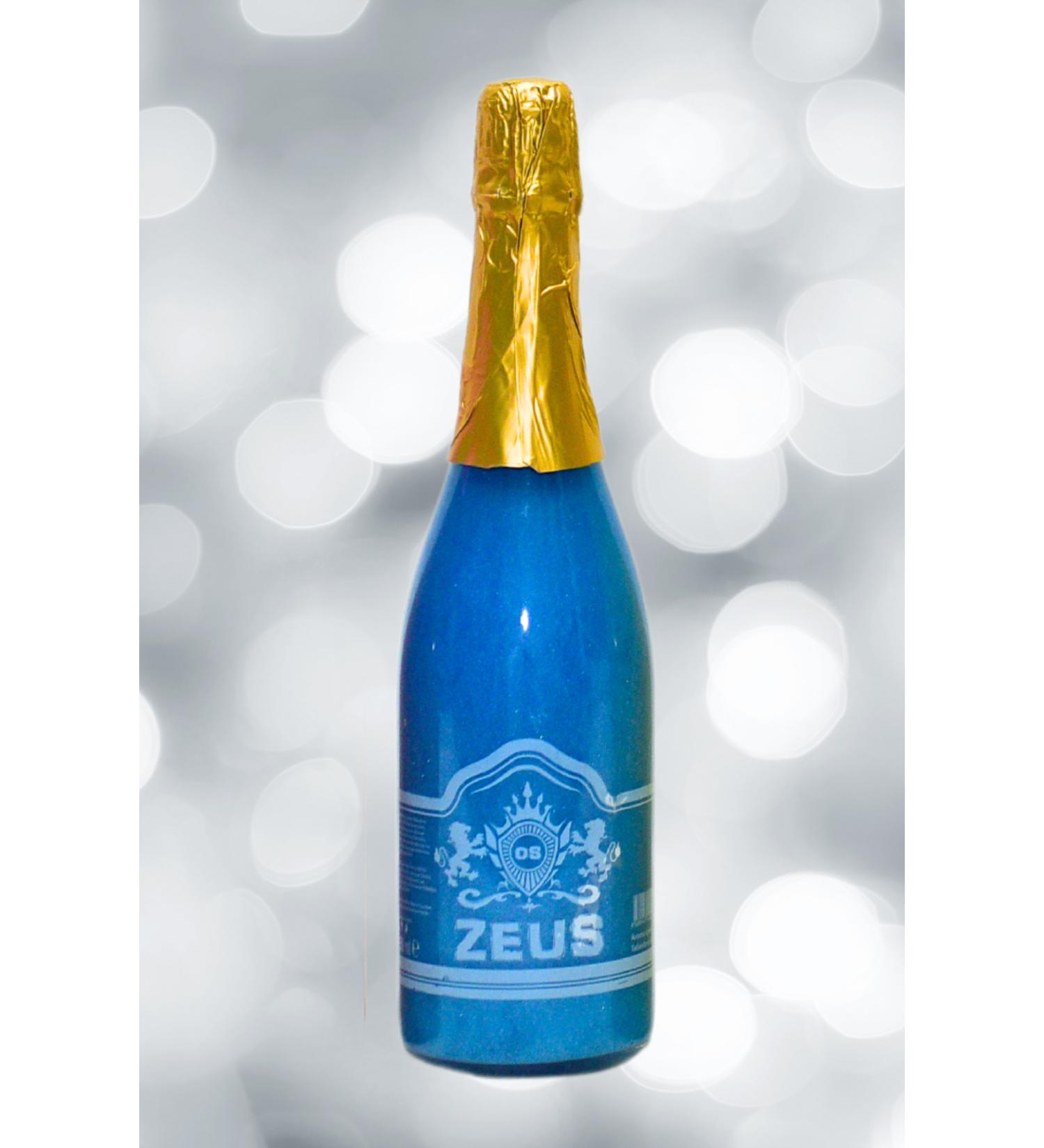 OS ZEUS Non-Alcoholic Sparkling Navy Blue Champagne* - Blueberry Flavored