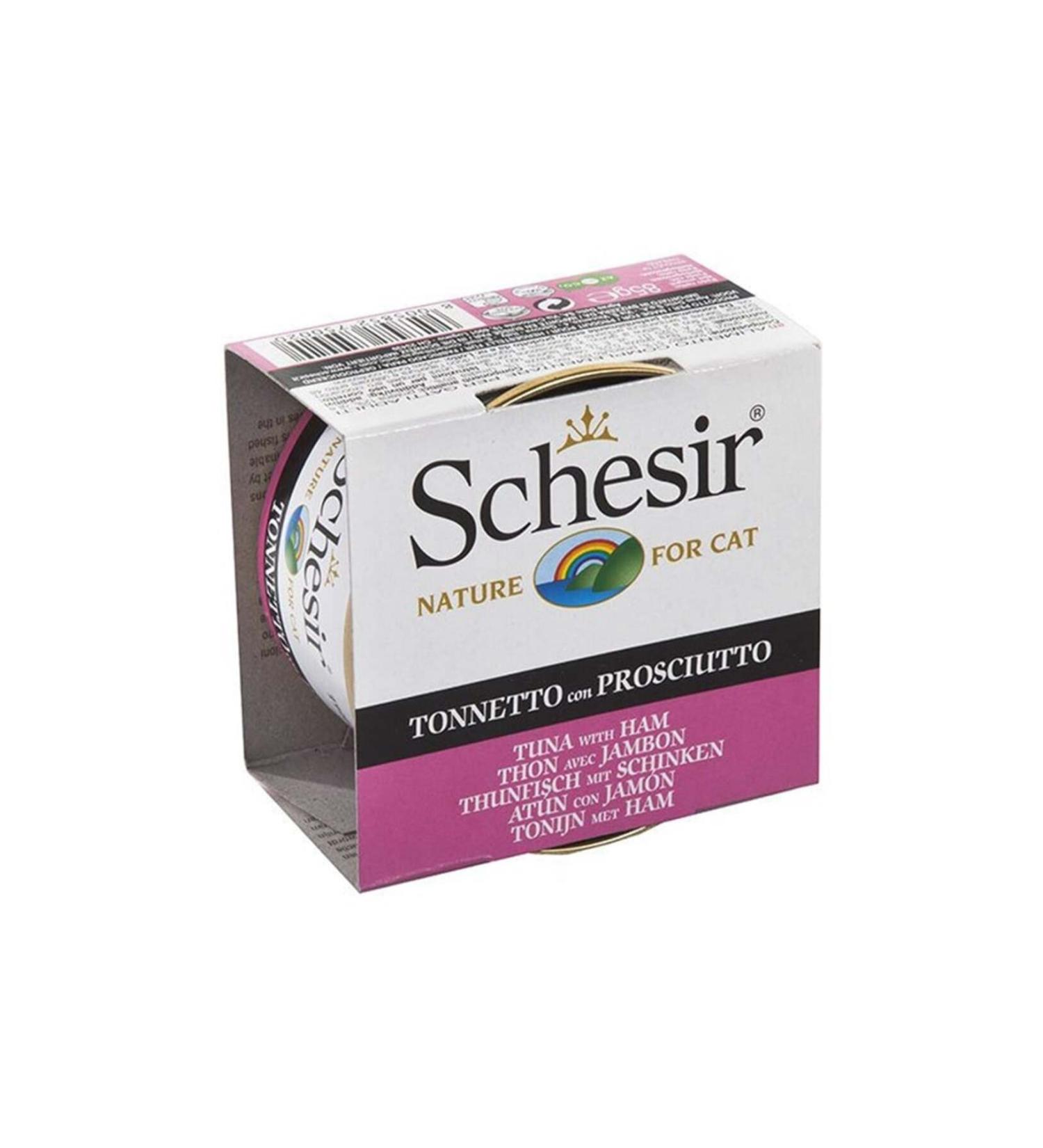 Schesir C140 Jelly Tuna and Ham Jelly Cat Canned Food 85 gr