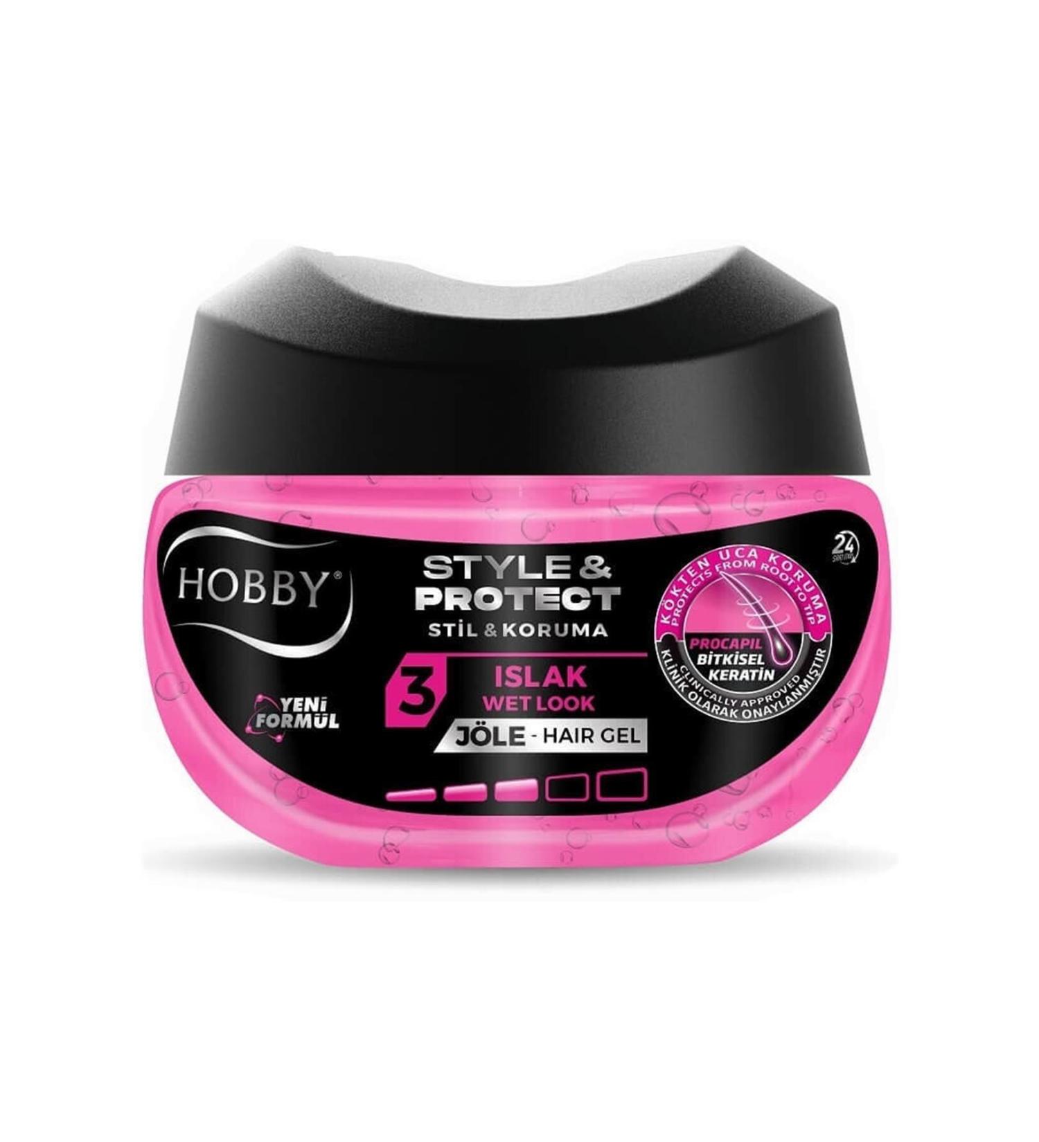 Hobby Wet Hard Gel that does not leave any residue on hair and is easy to clean - 250 ml eleg.2246