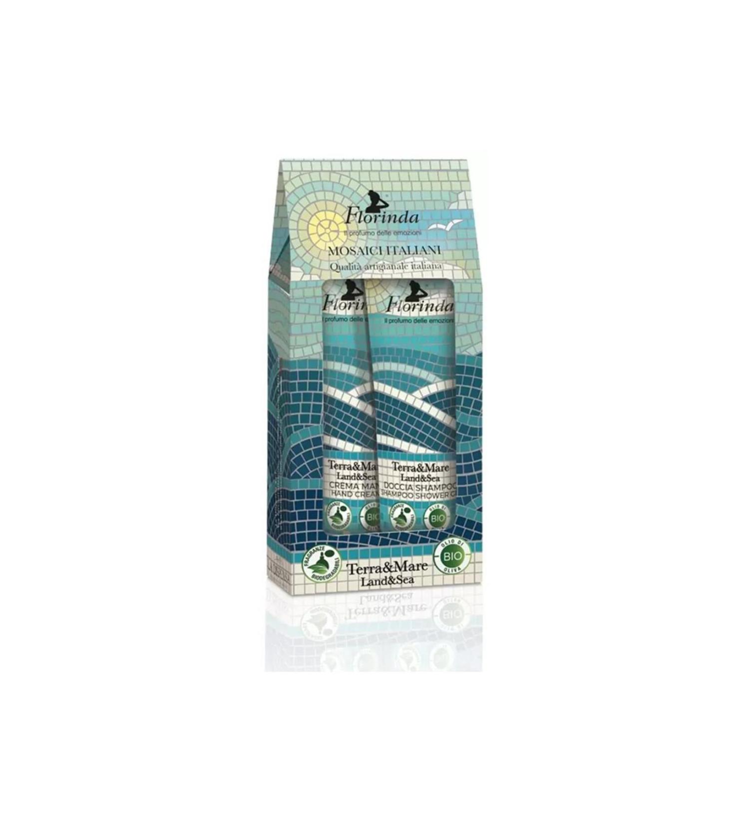 Florinda Mozaik Terra & Mare Land and Sea Hand Cream and Shower Shampoo 2x30ML Set of 2