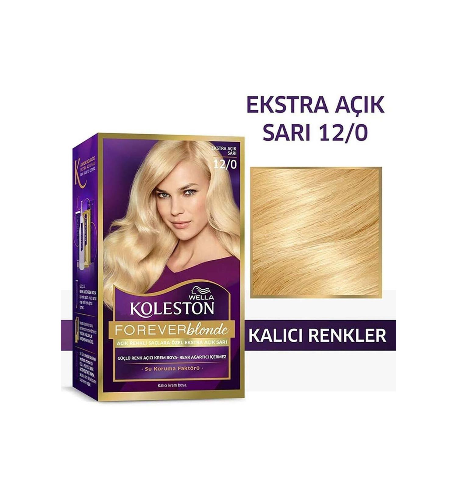 Wella Koleston Kit Set Hair Dye 12/0 Very Light Blonde