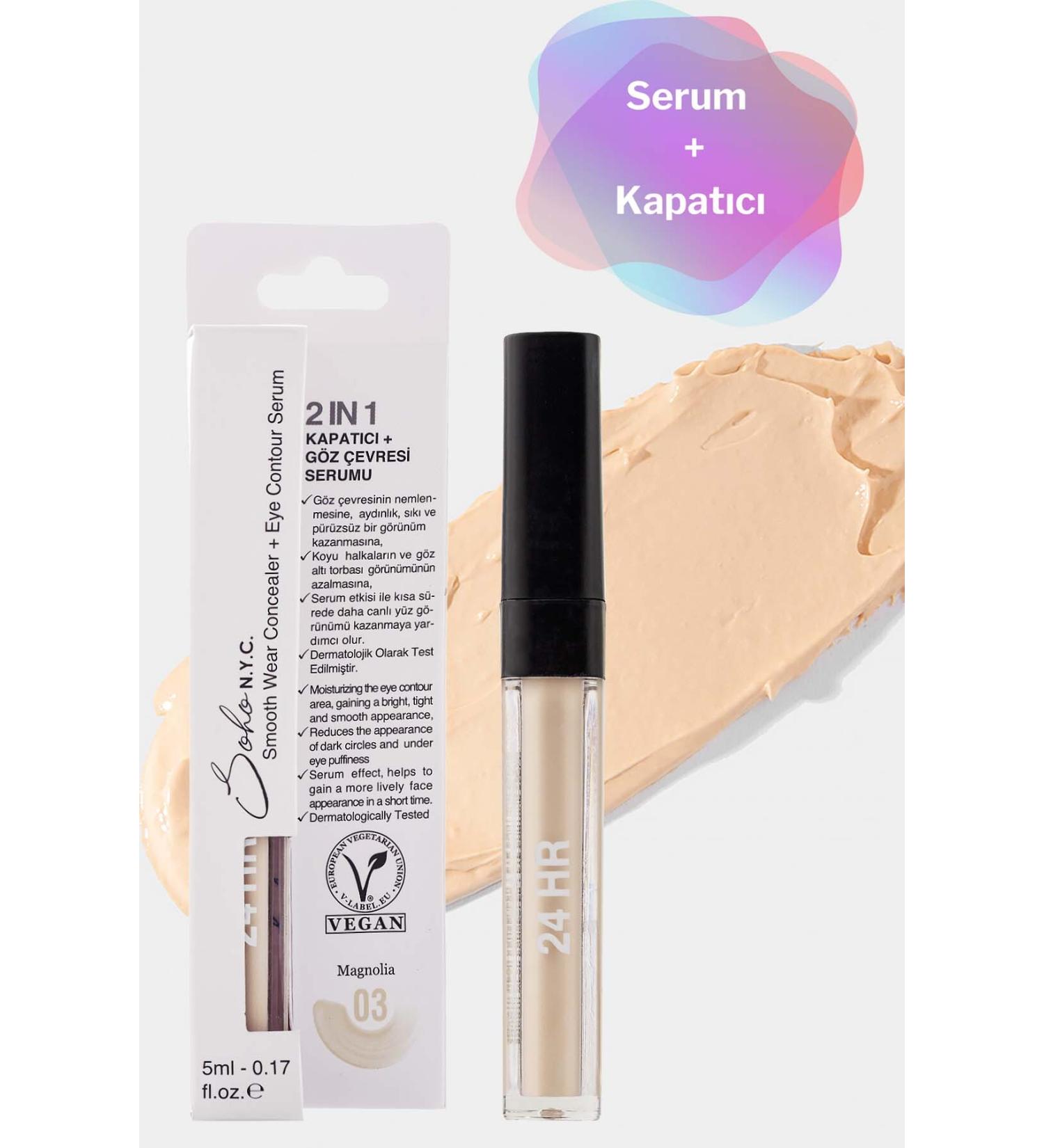 Soho NYC Vegan Under Eye Dark Circles and Bags Concealer Serum 5ml - Magnolia - Buy Online on GoSupps.com