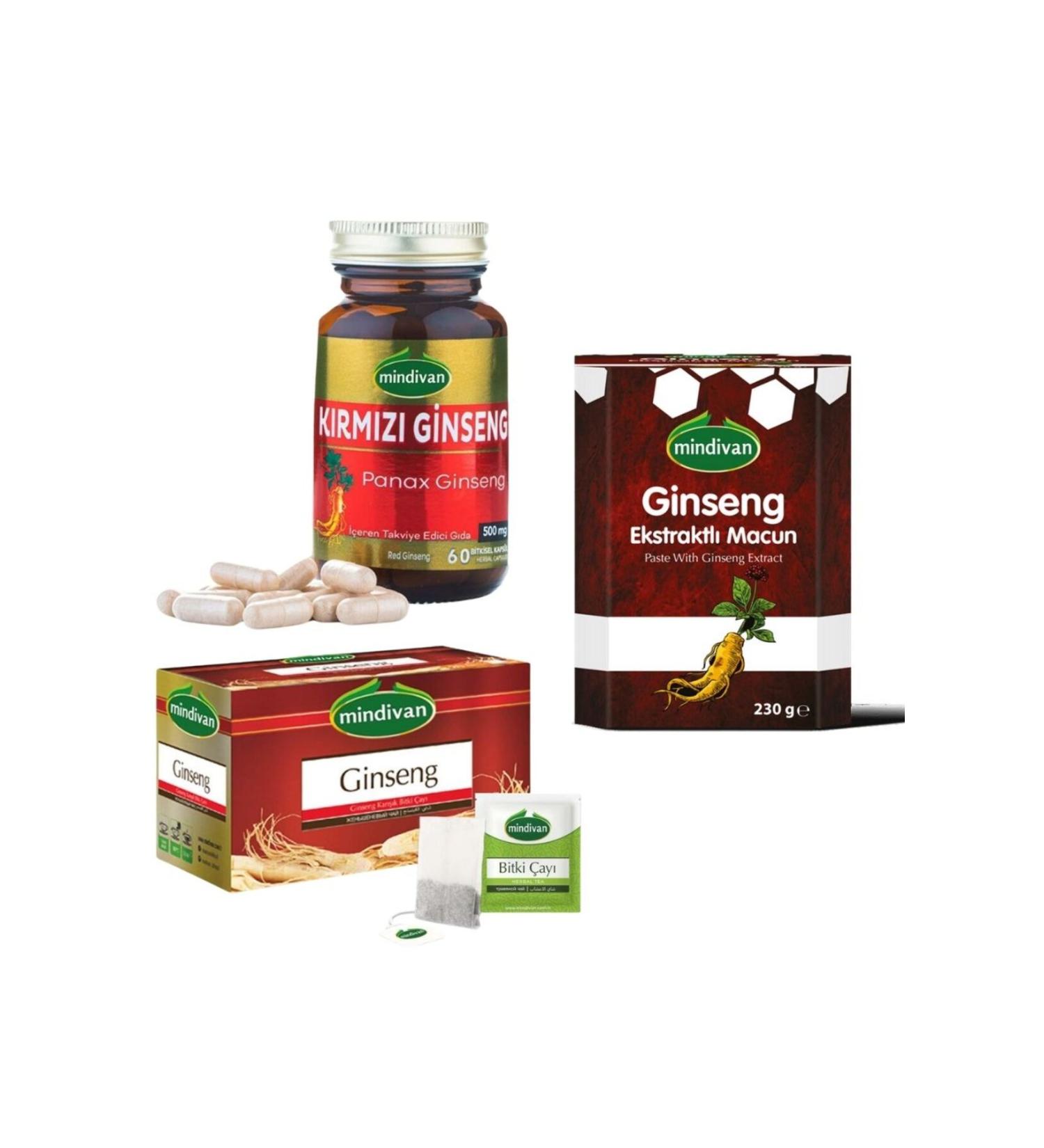Natural Choice Ginseng Series Set Capsule Tea Paste 3 pcs Ginseng SET - Buy Online on GoSupps.com