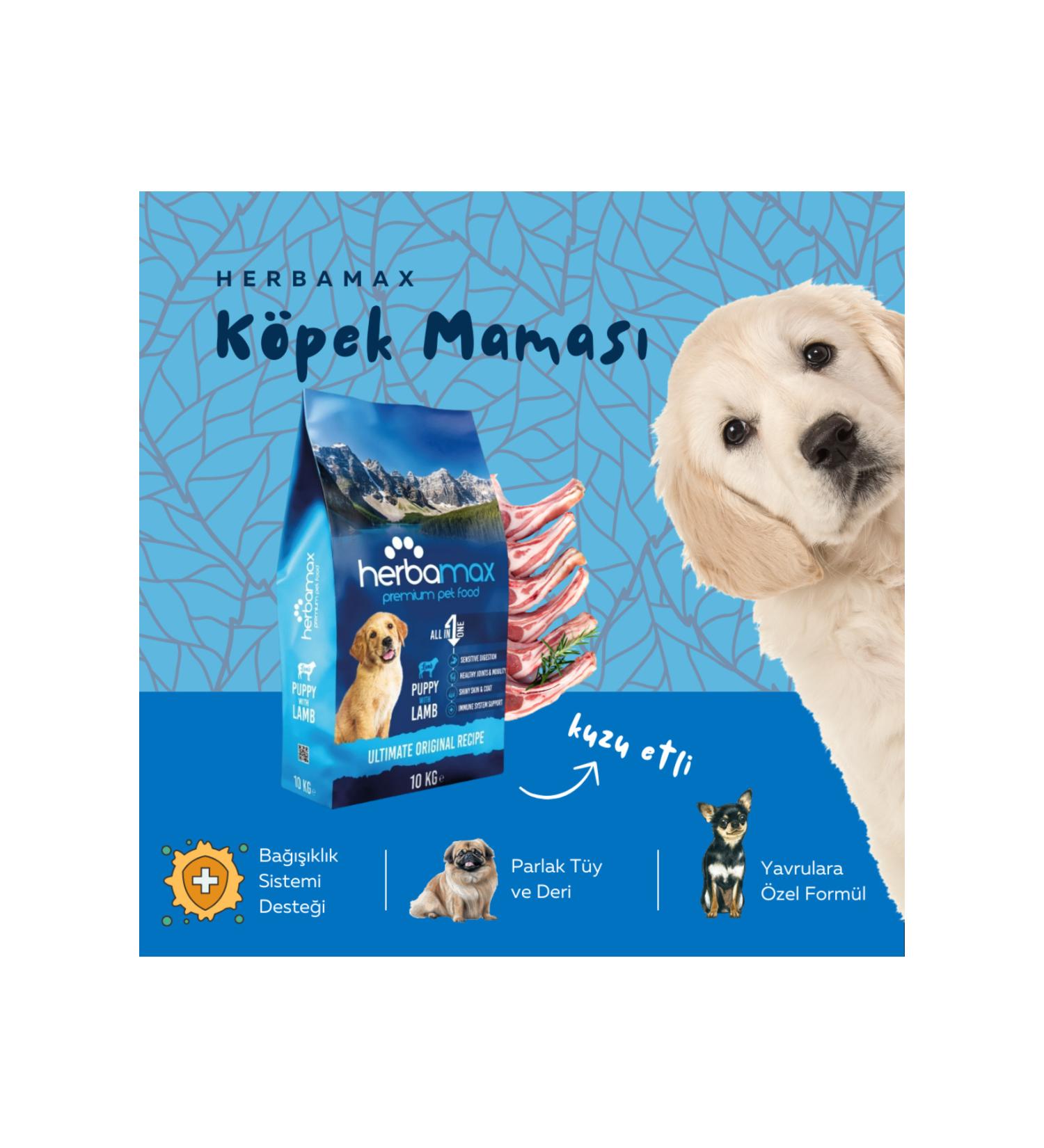 Herba Max Lamb Puppy Food 10kg - Buy Online on GoSupps.com