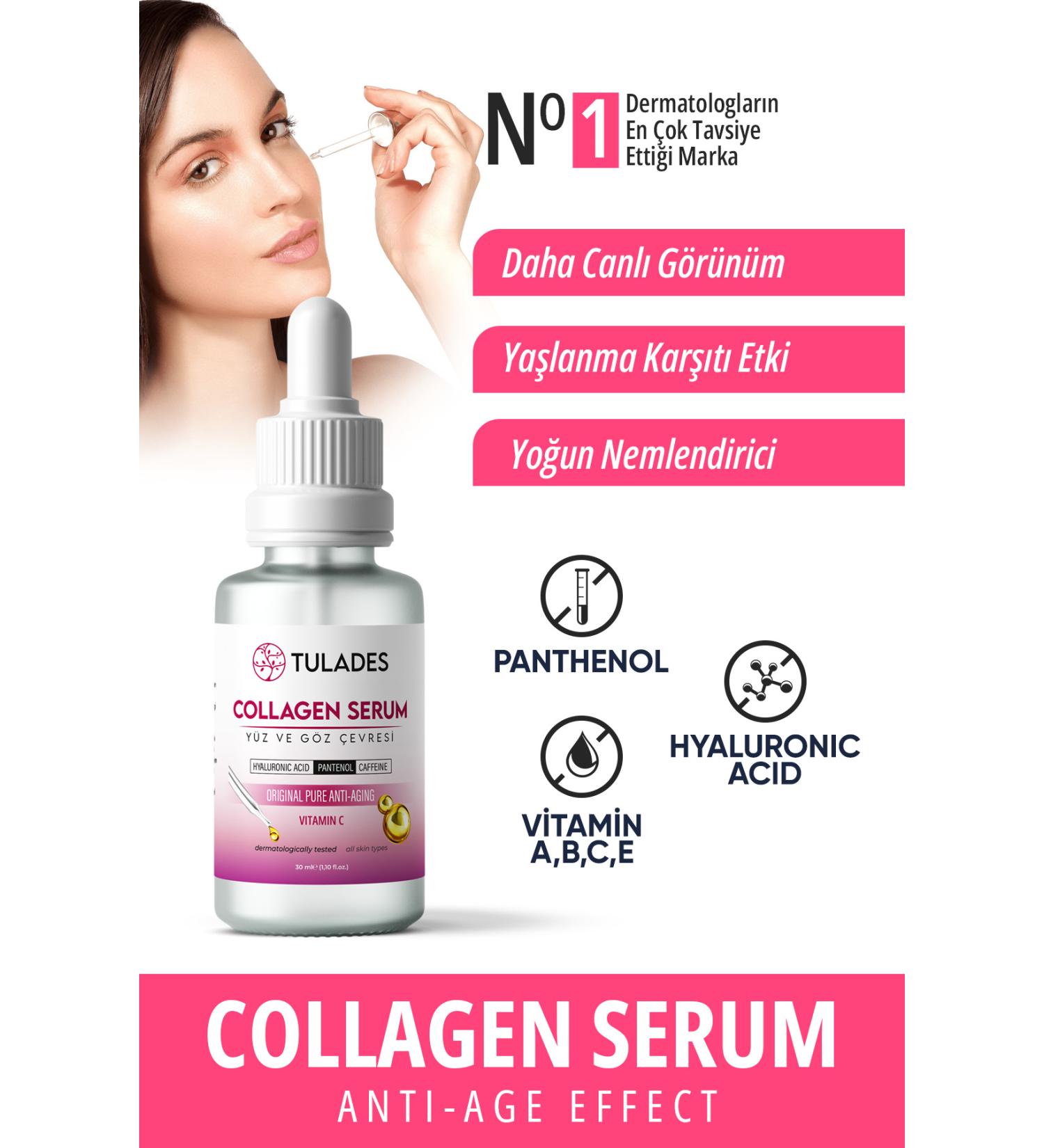 TULADES Collogen Plumping Botox Effective Wrinkle Brightening Anti-Aging Stain Remover Serum - Buy Online on GoSupps.com