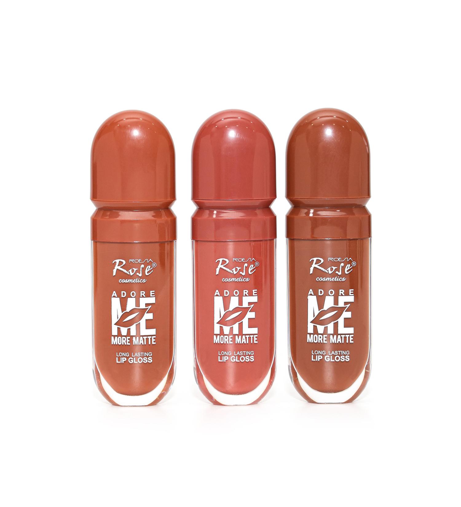 zce Rose Adore Me 3-Piece Matte Long-Lasting Lipstick Set