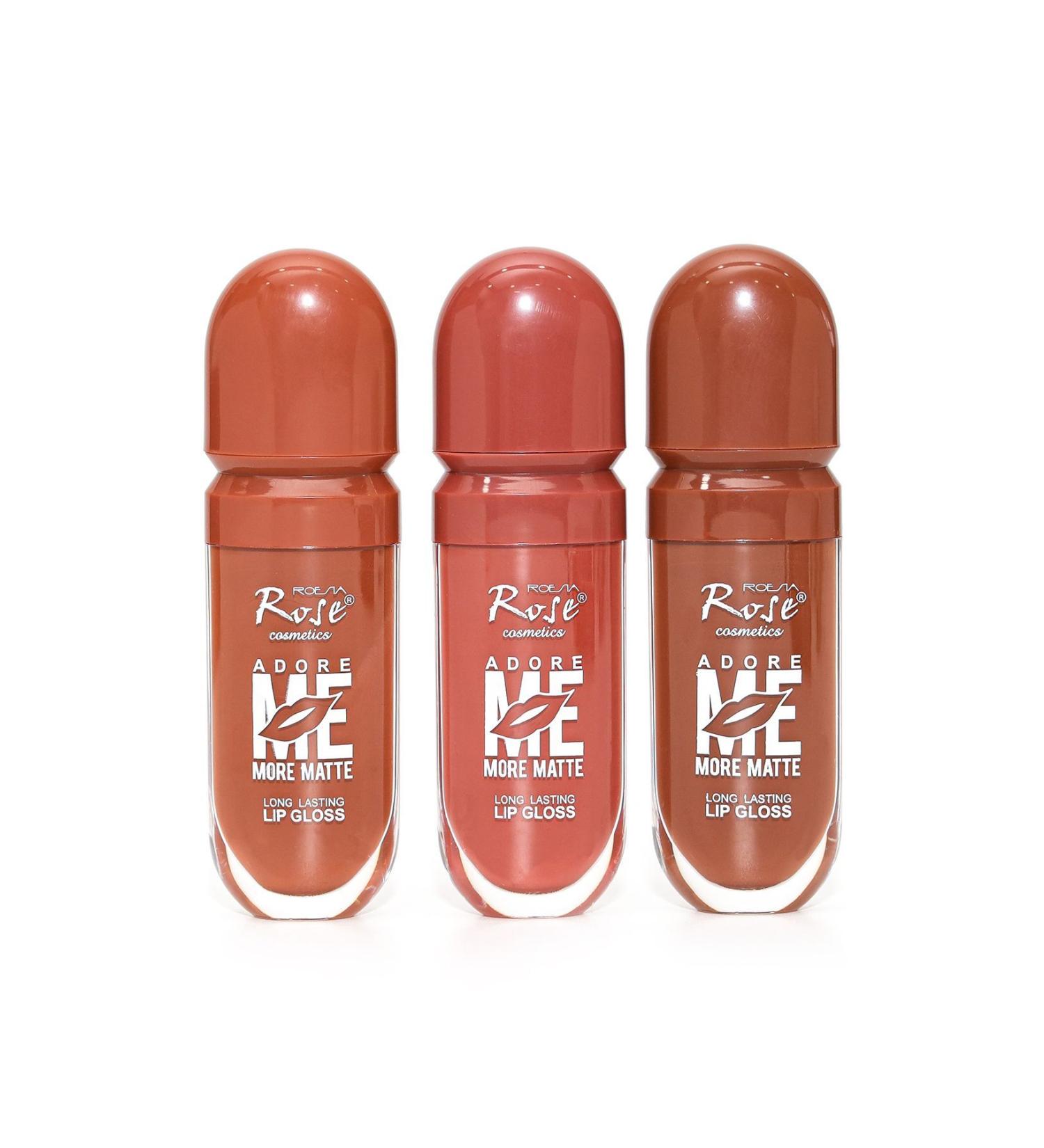 zce Rose Adore Me 3-Piece Matte Long-Lasting Lipstick Set