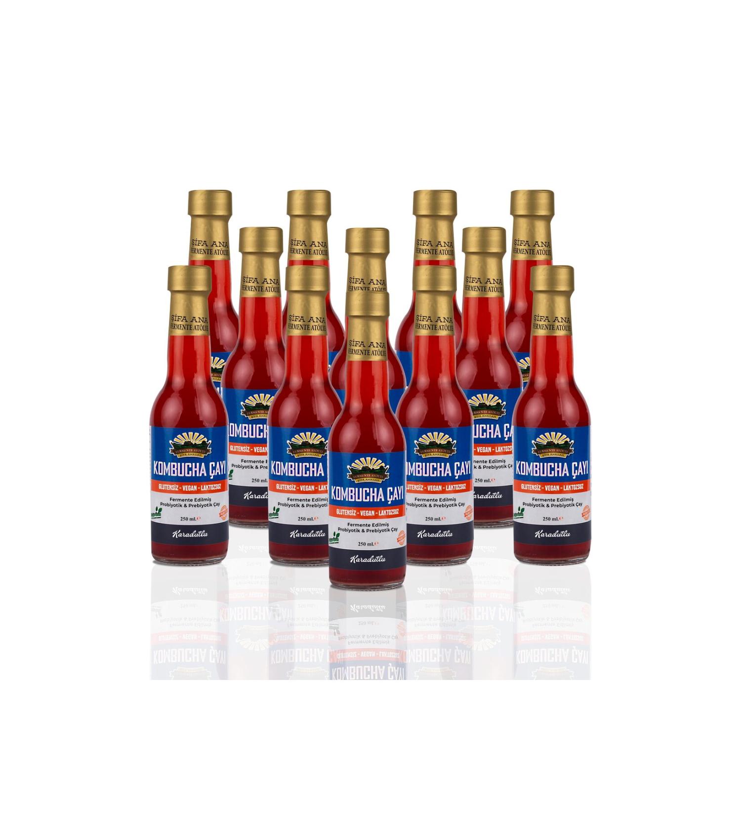 FERMENTE AT LYE 12 Black Mulberry Kombucha (250ml.) in Glass Bottle