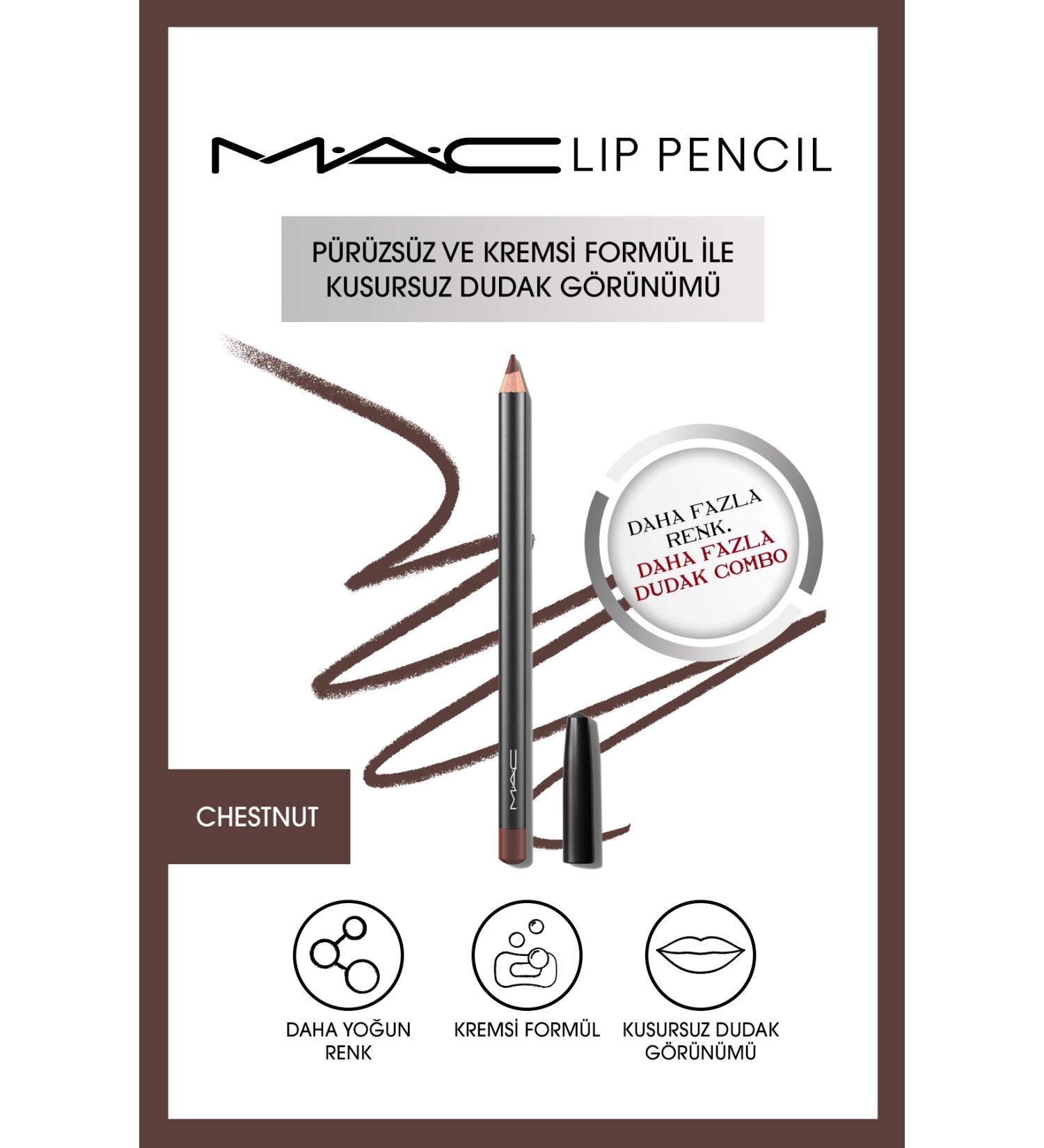 Mac Creamy Permanent Lip Pencil - Lip Pencil - Chestnut 1.45 G
