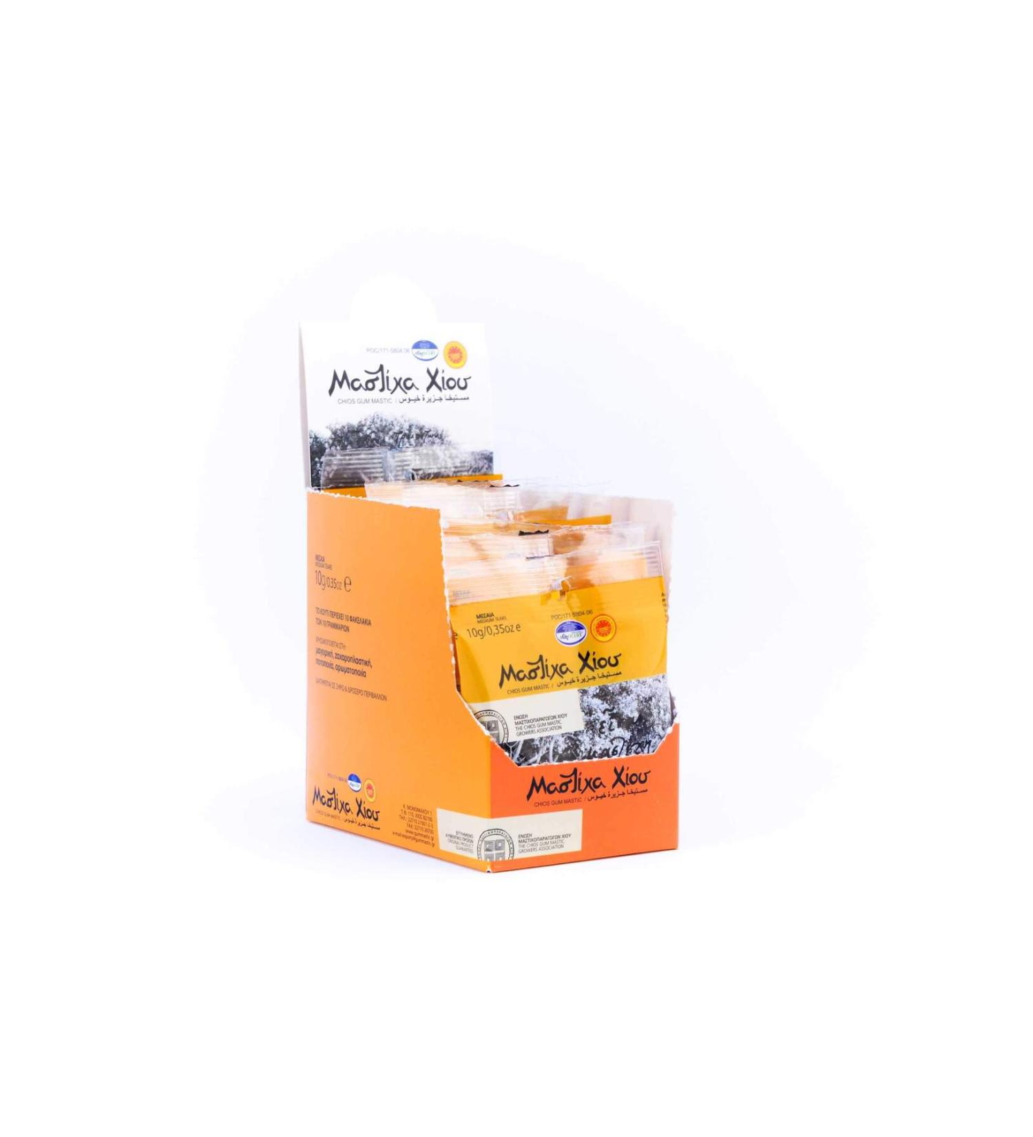 Maolixa Xiou Natural Gum Mastic Medium Size 10 gr. - Pack of 10