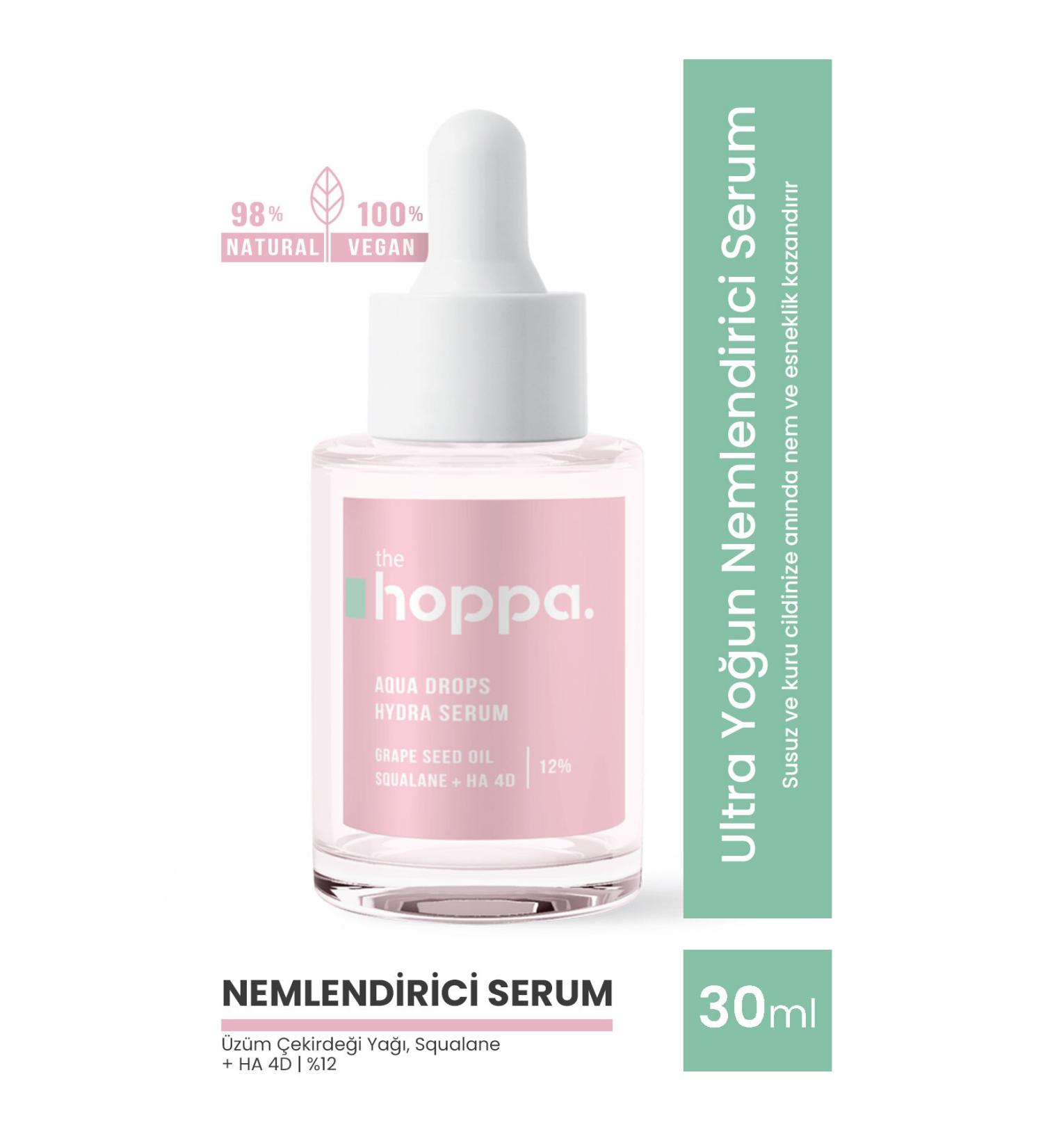 the hoppa. Ultra-Intense Hydrating Serum Containing Skin's Natural Moisturizers Grape Seed Oil + Squala - Buy Online on GoSupps.com