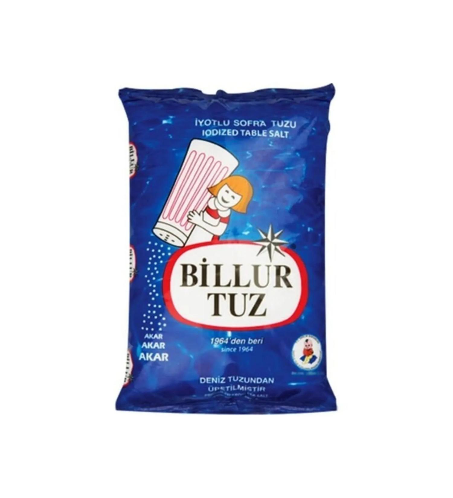 Billur Table Iodized Salt 750 G x 30 Pieces (Box)