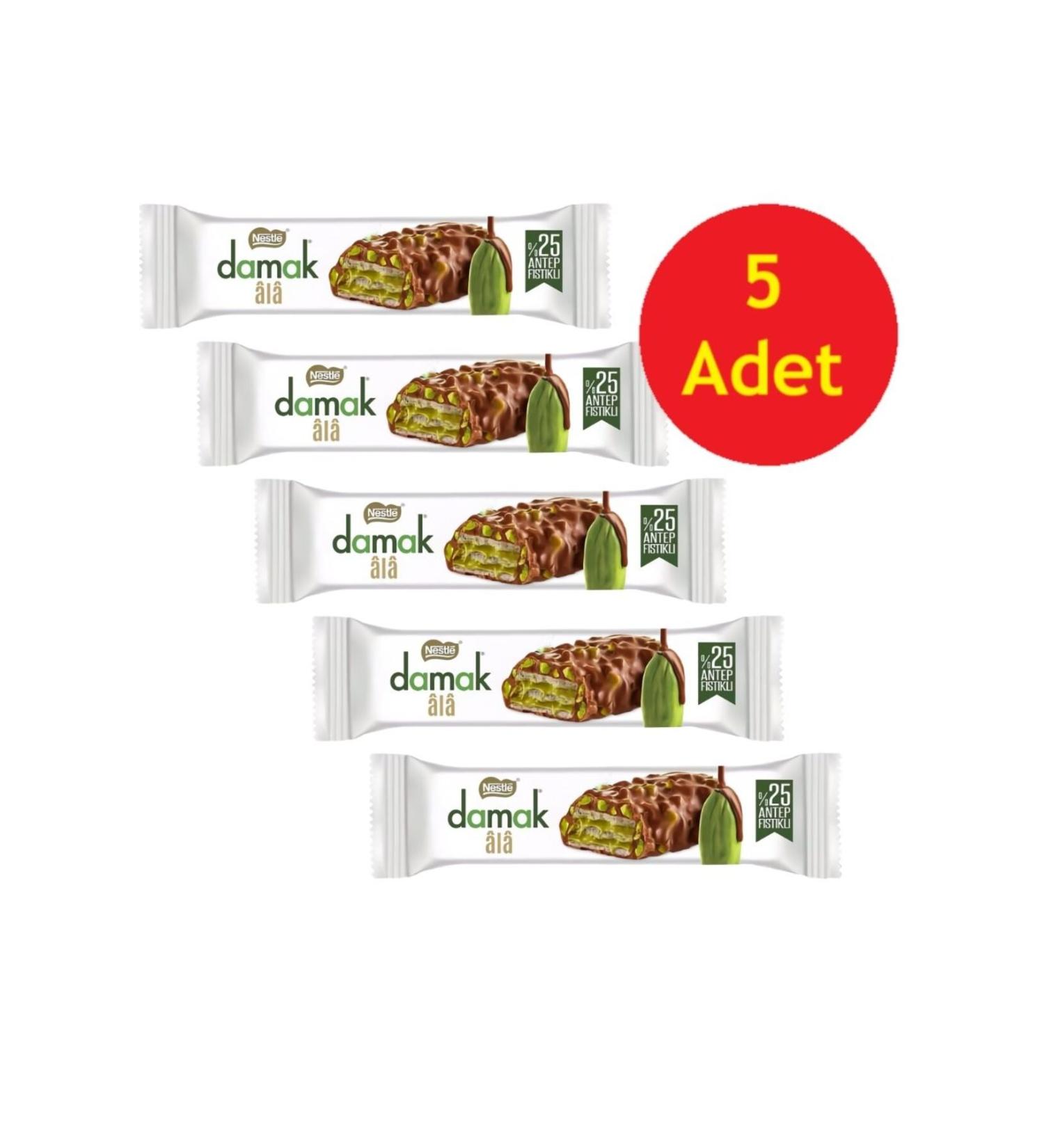 Ye illik Market Al Pistachio Wafer 30 gr x 5 Pieces