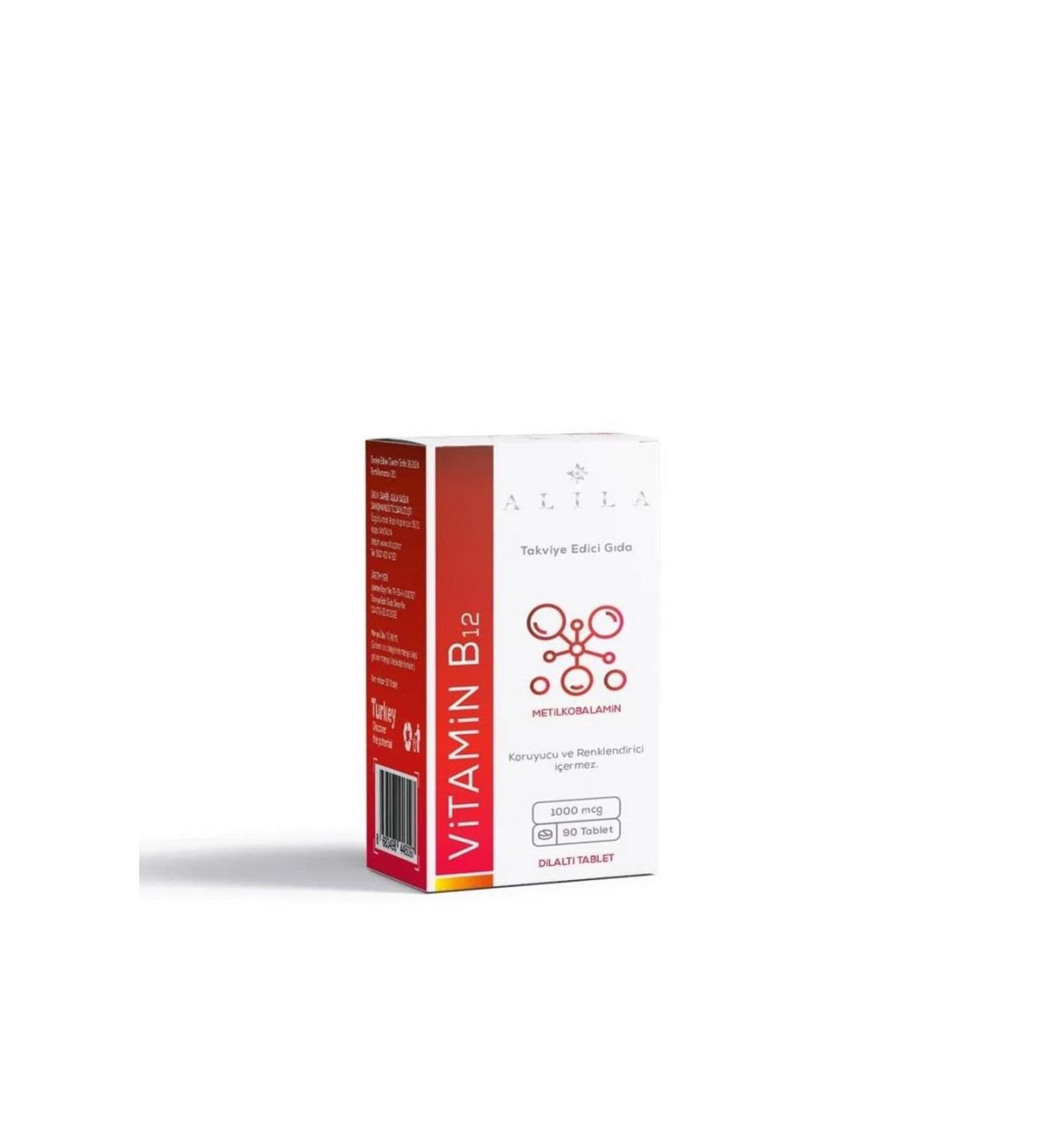 Alila Vitamin B12 Suplingual Tablets 90s