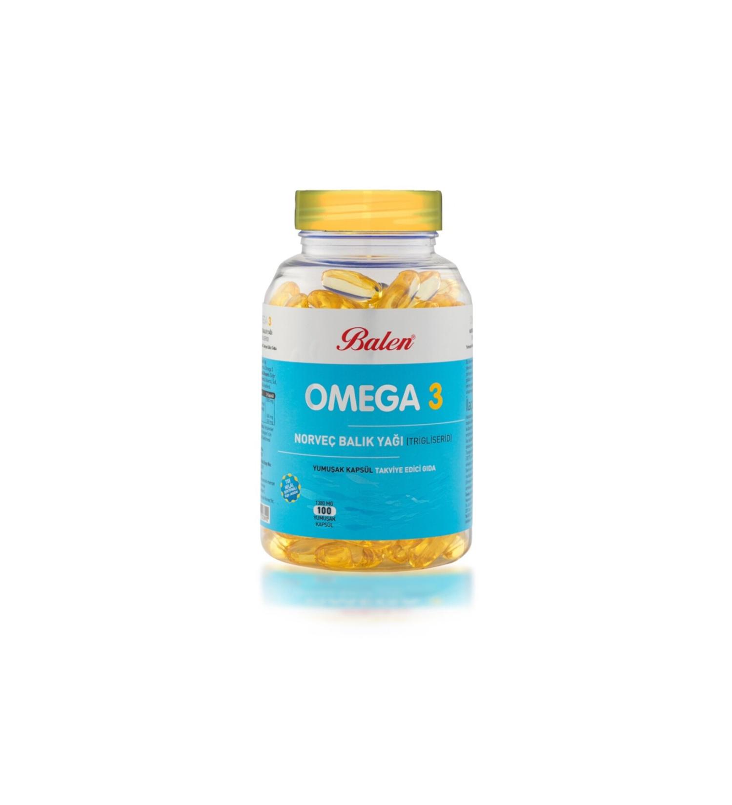 Balen Omega 3 Norwegian Fish Oil (triglyceride) Softgel 1380 Mg*100