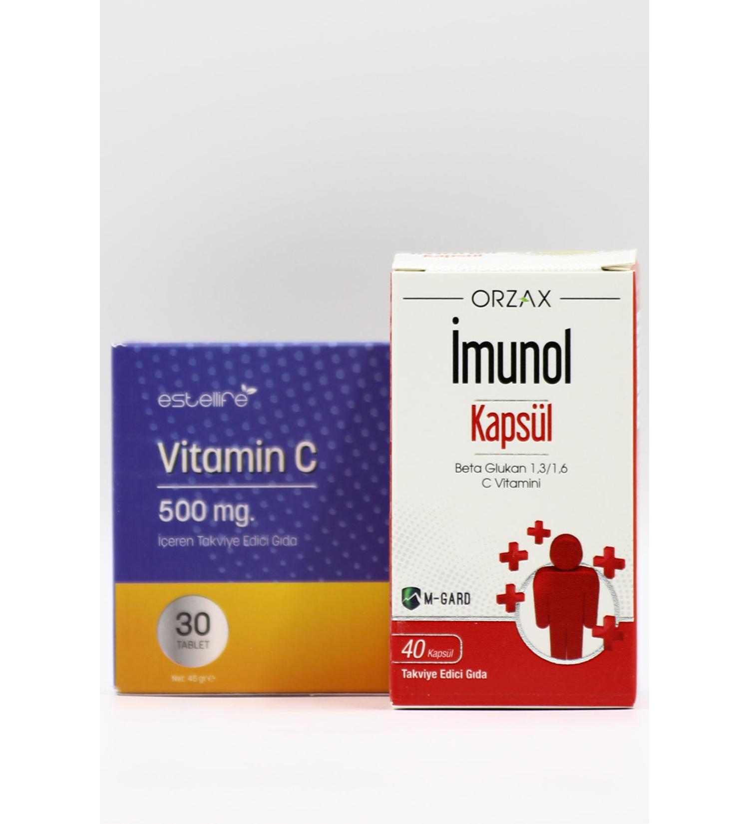 Ocean Oceanimunol Capsule Estellife Vitamin C Immunity and Resistance Set