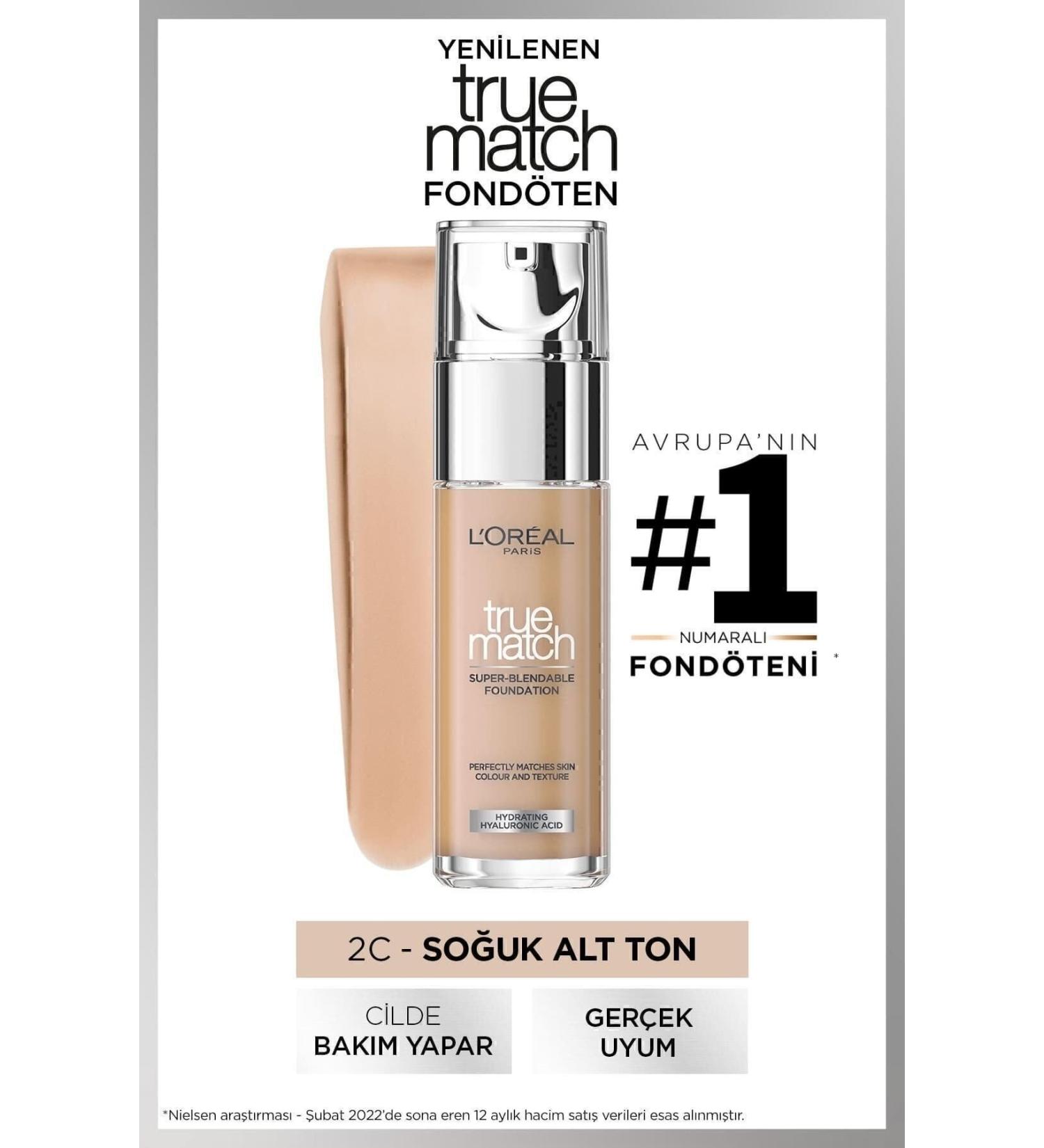 L'Oreal Paris True Match Caring Foundation 2R ROSE VANILLA - Buy Online on GoSupps.com