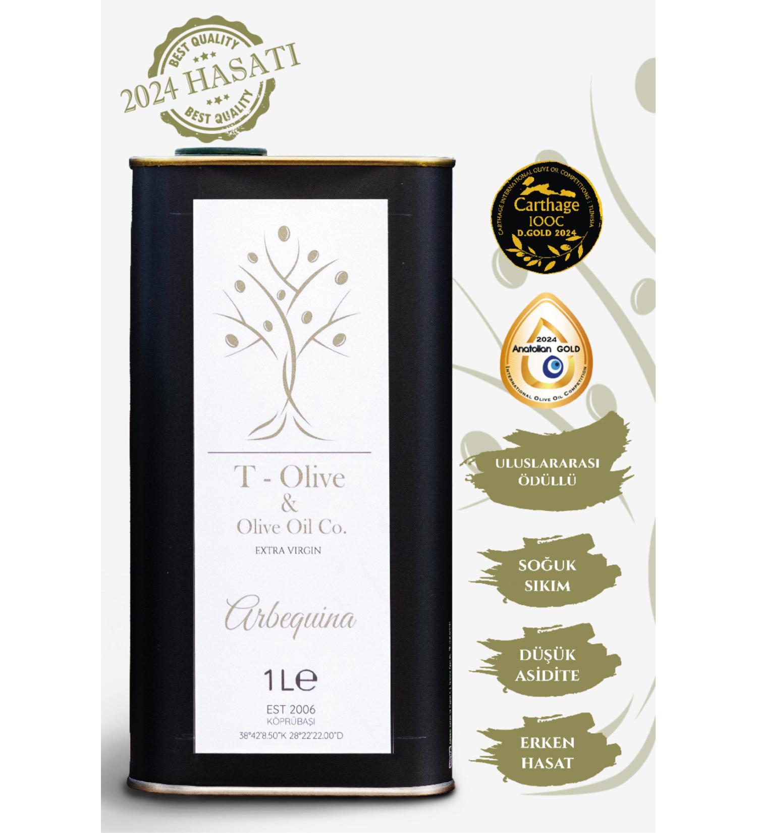 T Olive&Olive Oil Co. Early Harvest Arbequina Natural Extra Virgin Olive Oil 1 L - Buy Online on GoSupps.com