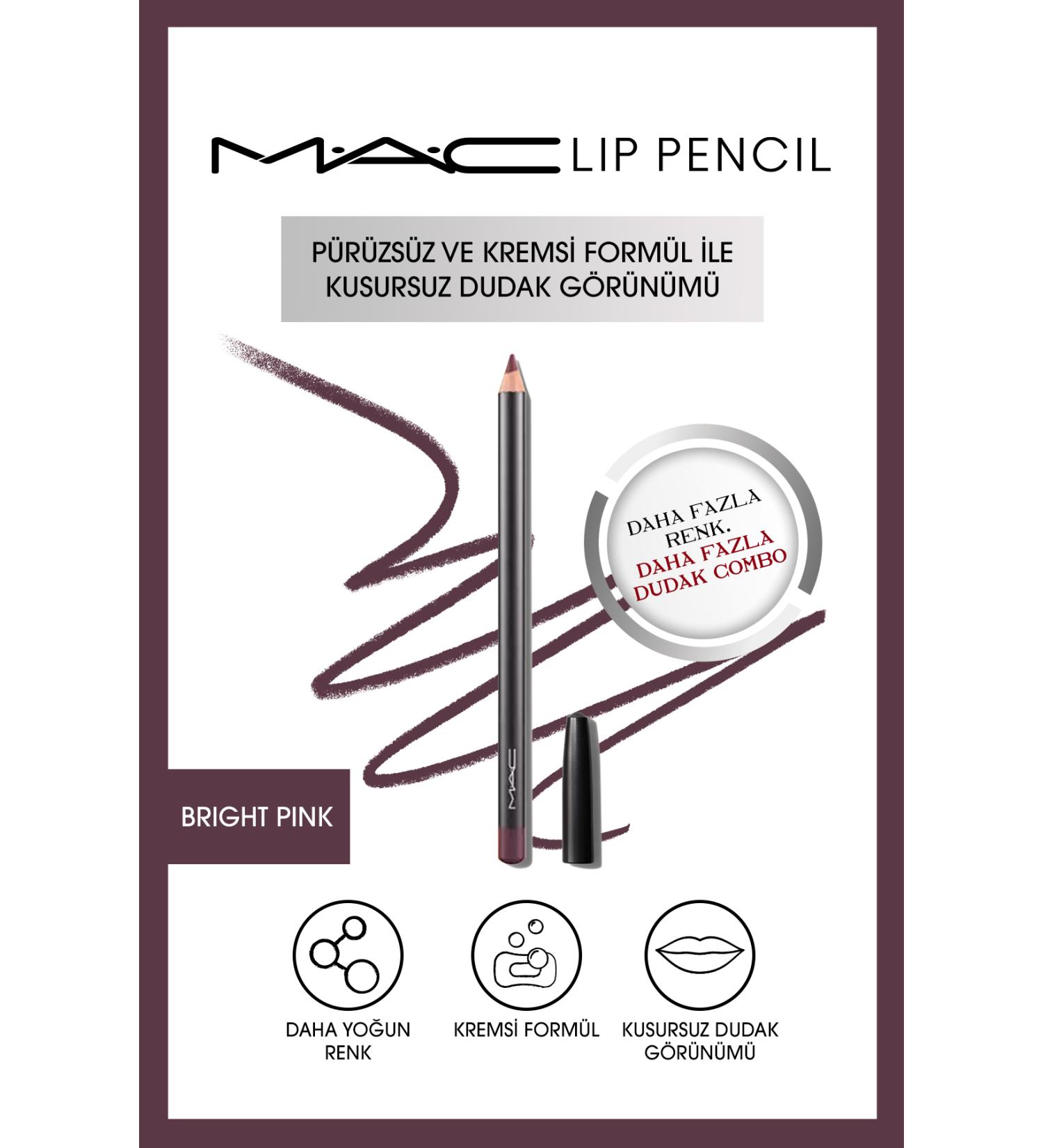 Mac Creamy Long-Lasting Lip Pencil - Lip Pencil Bright Pink 1.45 G