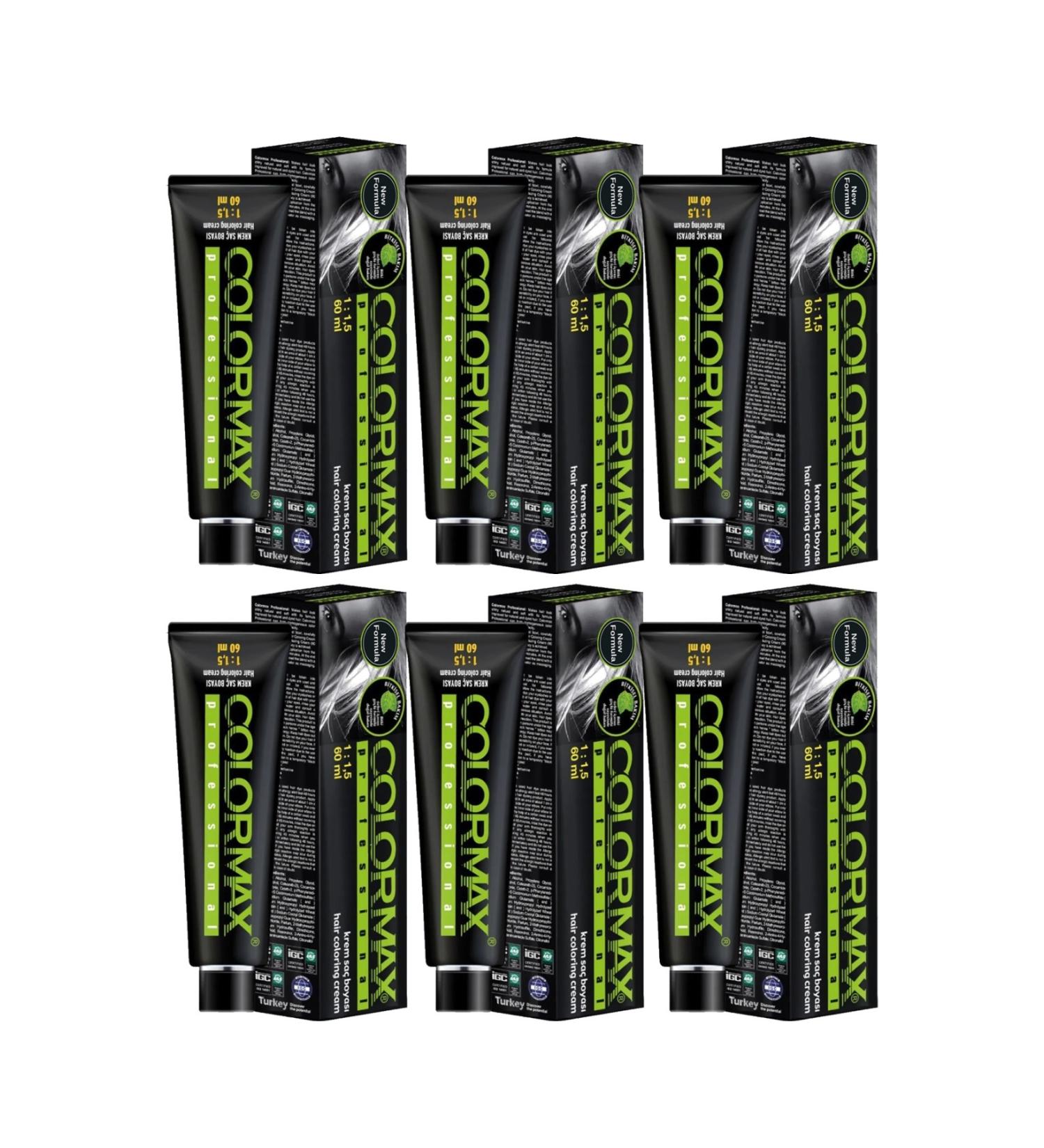 Colormax New Formula 2025/10 Light Yellow 60 Ml 6 Pieces Hair Dye