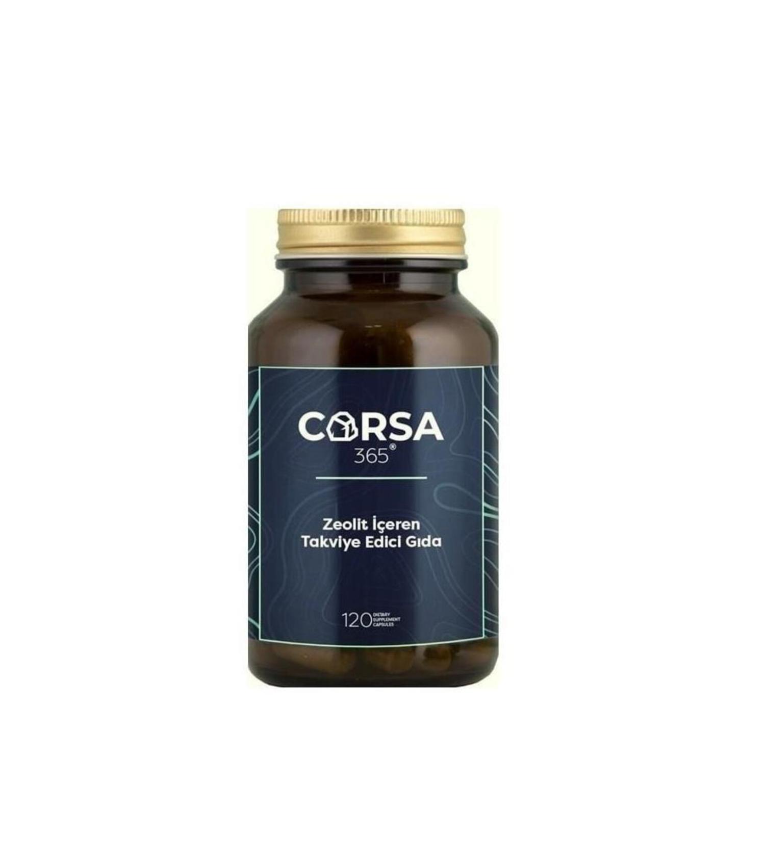 Corsa 365 Zeolite Containing Supplementary Food 120 Capsules