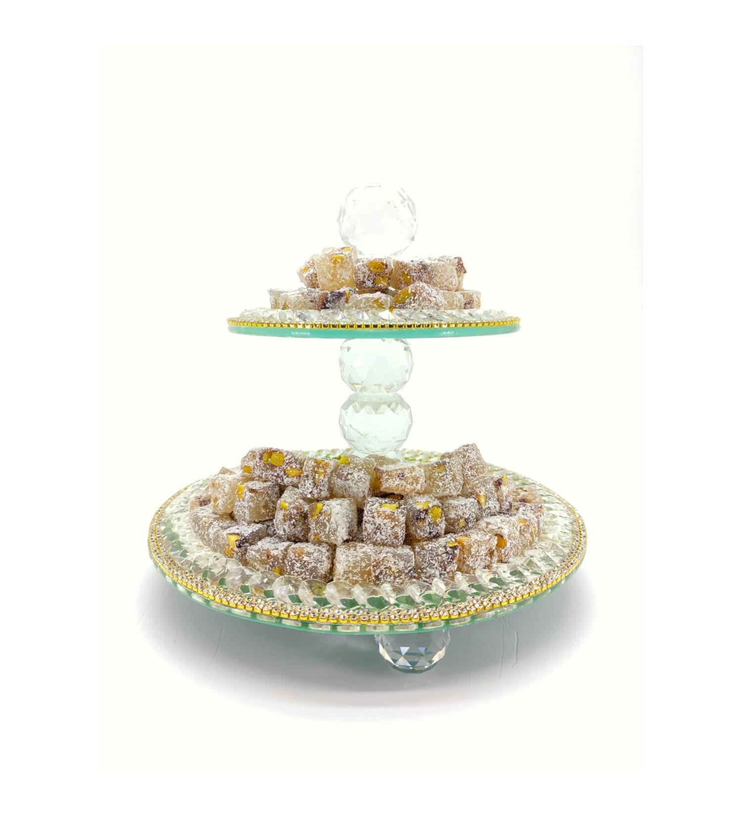 AH NUTRITIONS Plain Turkish Delight with Double Roasted Pistachios 500Gr