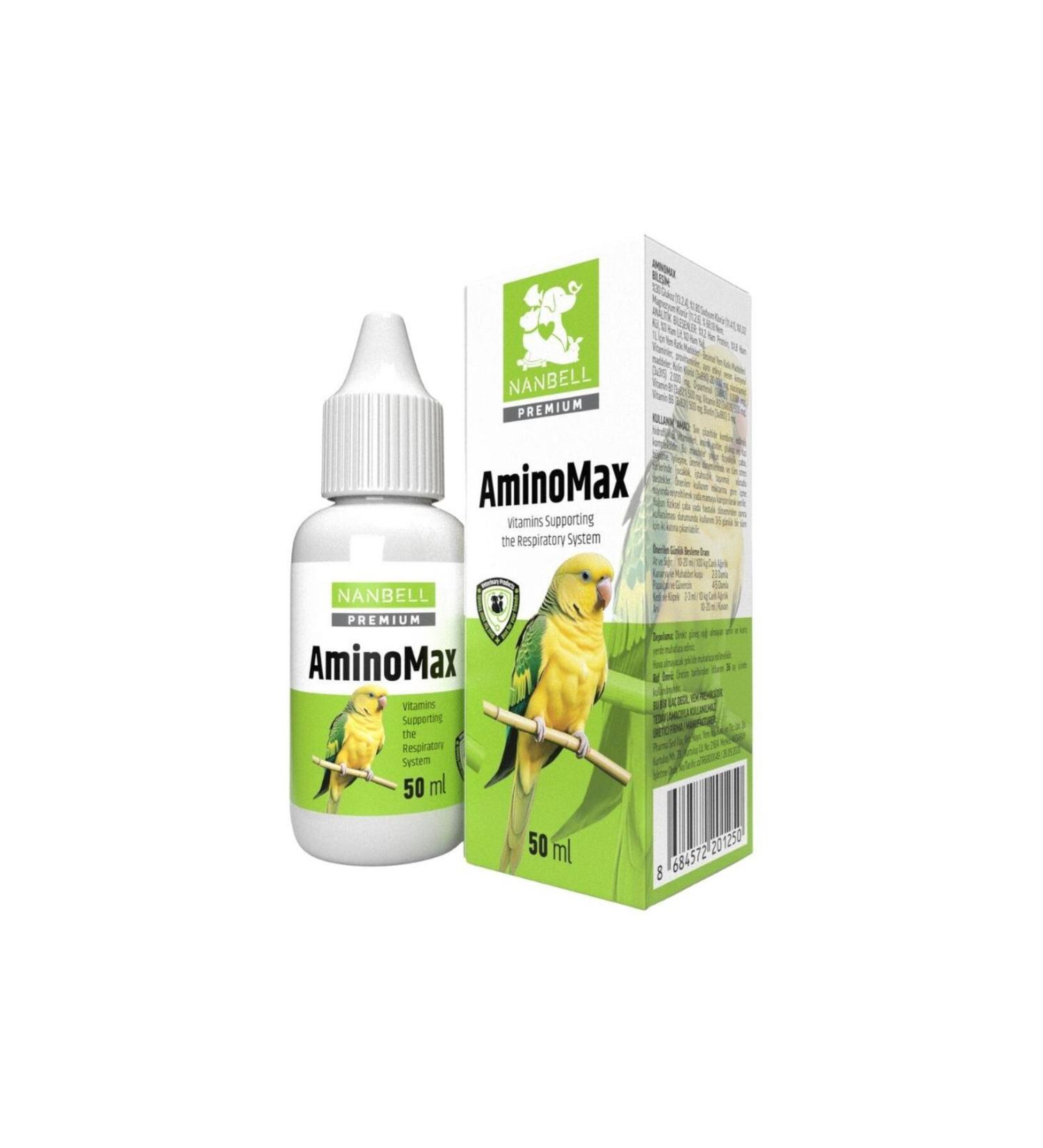 Nanbell AmiinoMax Premium Amiino Acid and Respiratory System Supporting Vitamins (30 ml)