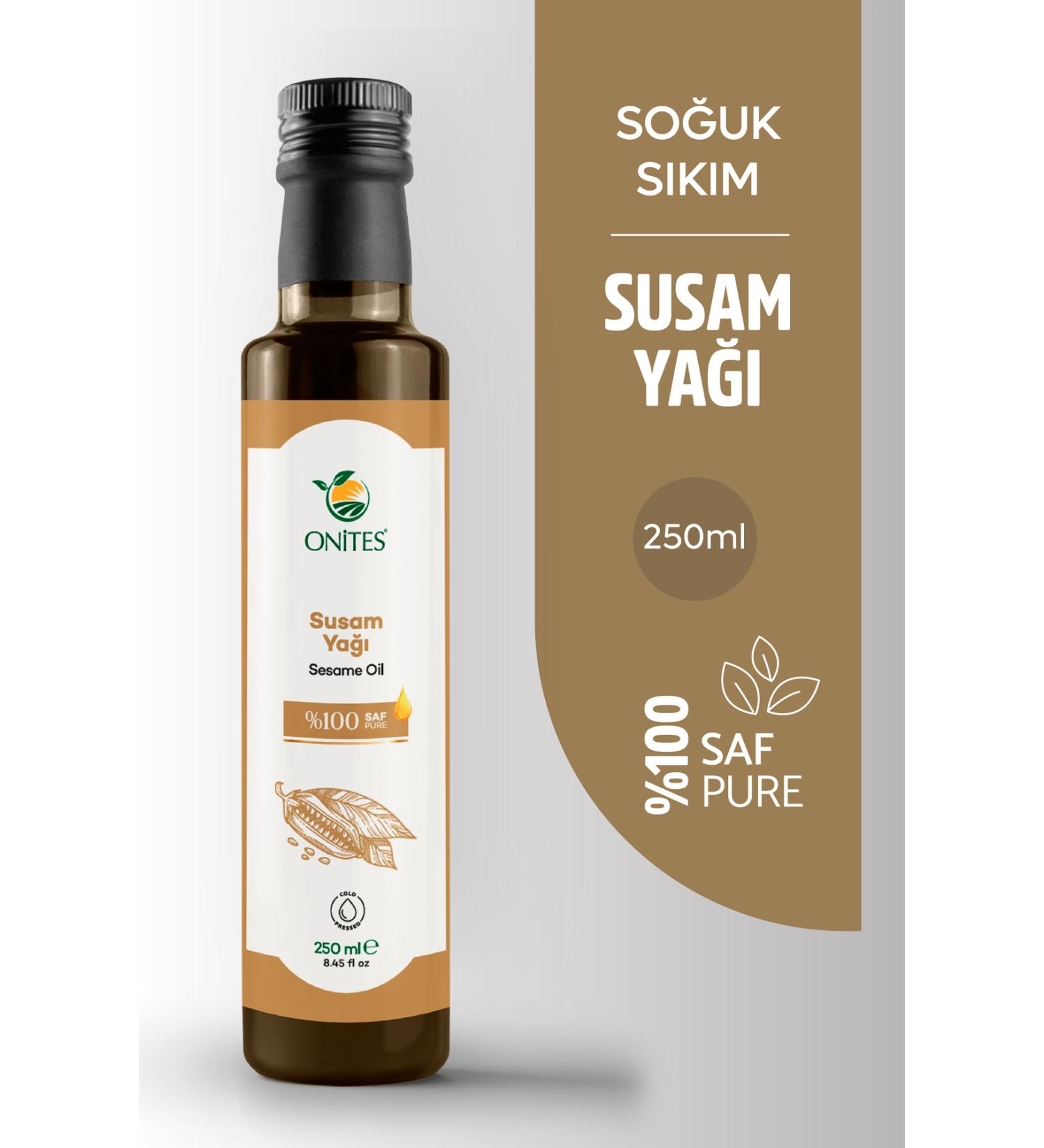 Onites Nature Sesame Oil - 250 ml Pure Salad and Meal Consumable Oil - Buy Online on GoSupps.com