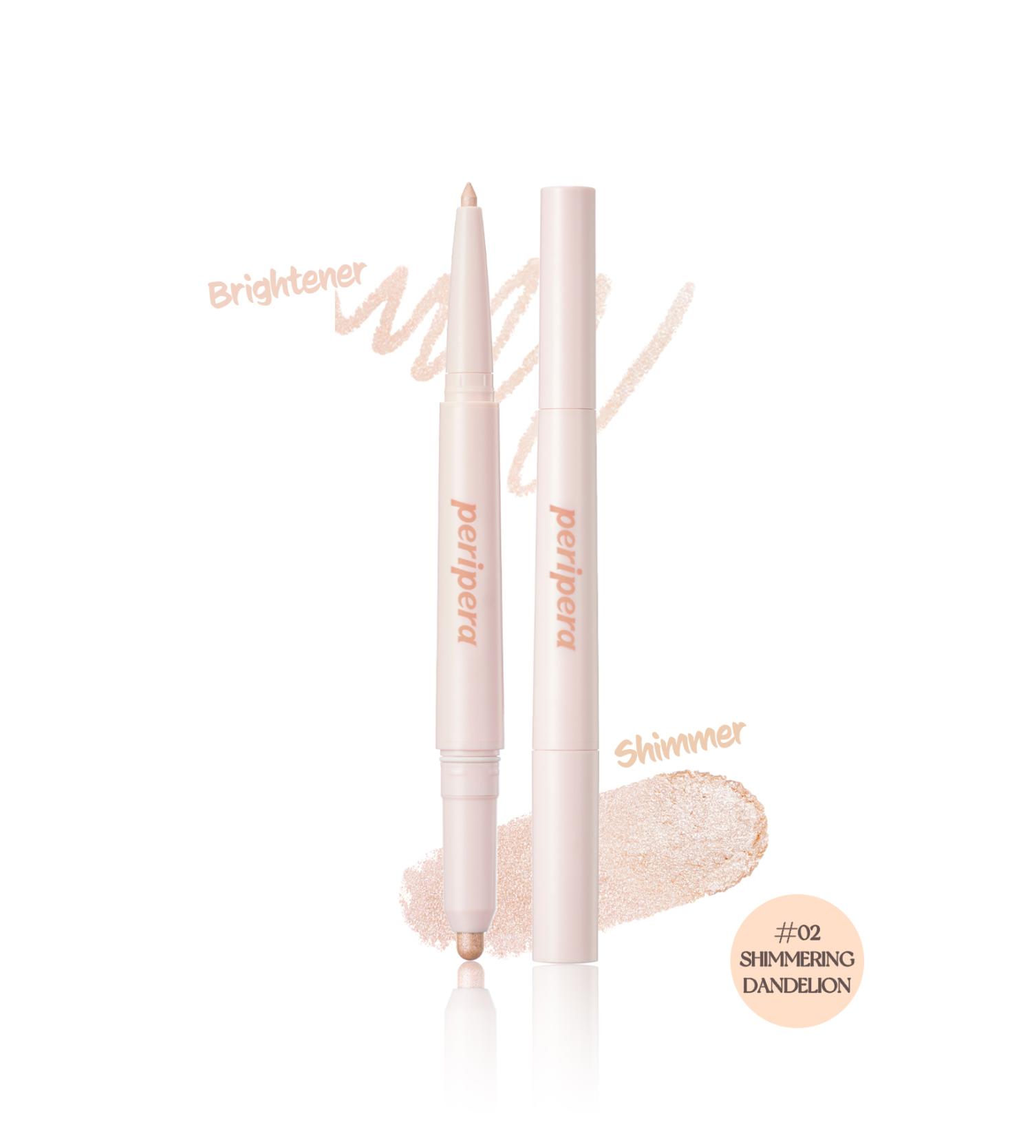 PERIPERA Double-Sided Shimmering Pencil Eyeshadow Sugar Twinkle Duo Eye Stick (02 SH MMER NG) - Buy Online on GoSupps.com