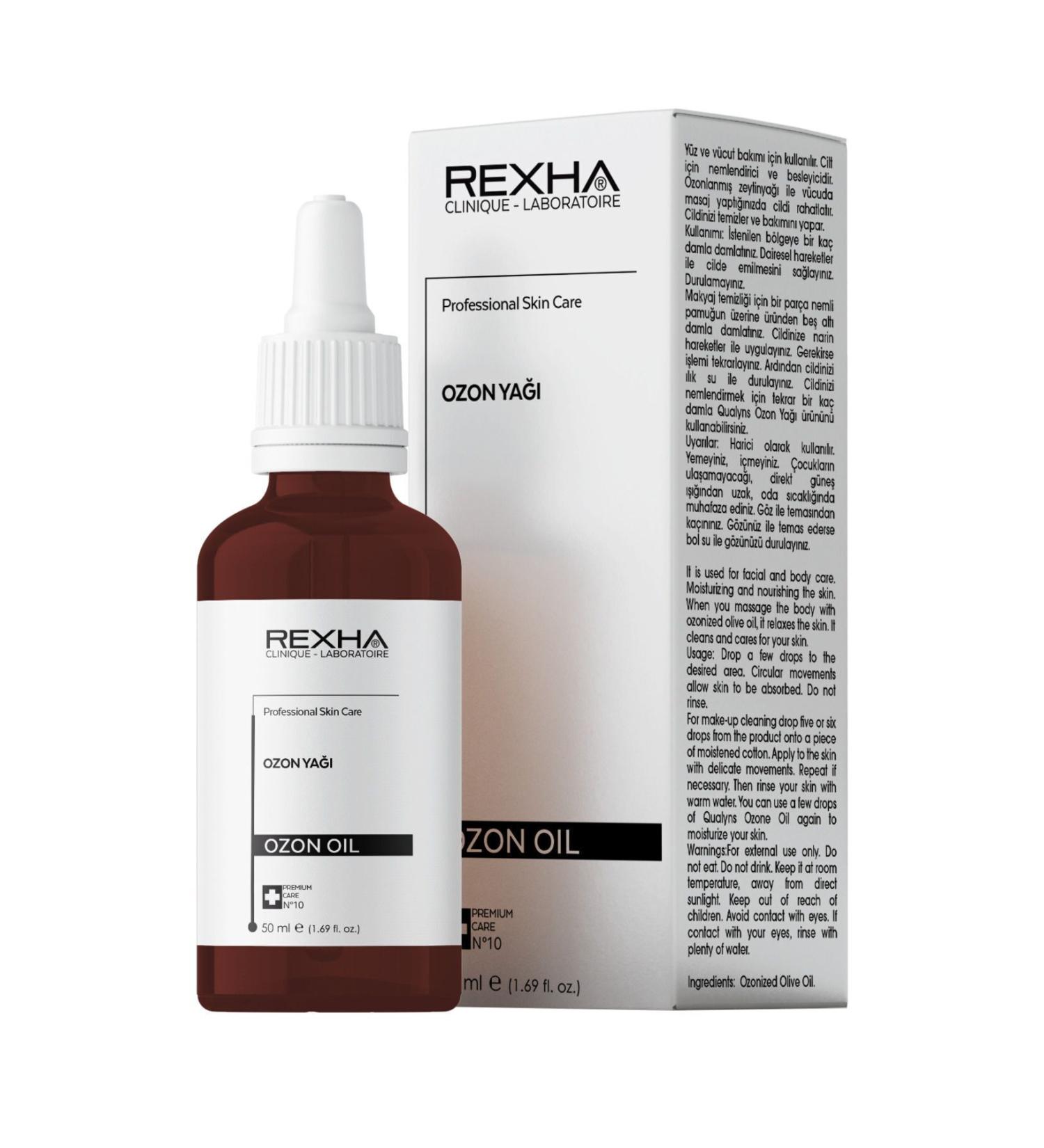 Rexha Beauty Renewing Repairing Natural Ozone Oil - Pure Olive Oil Ozone Oil 50 ml