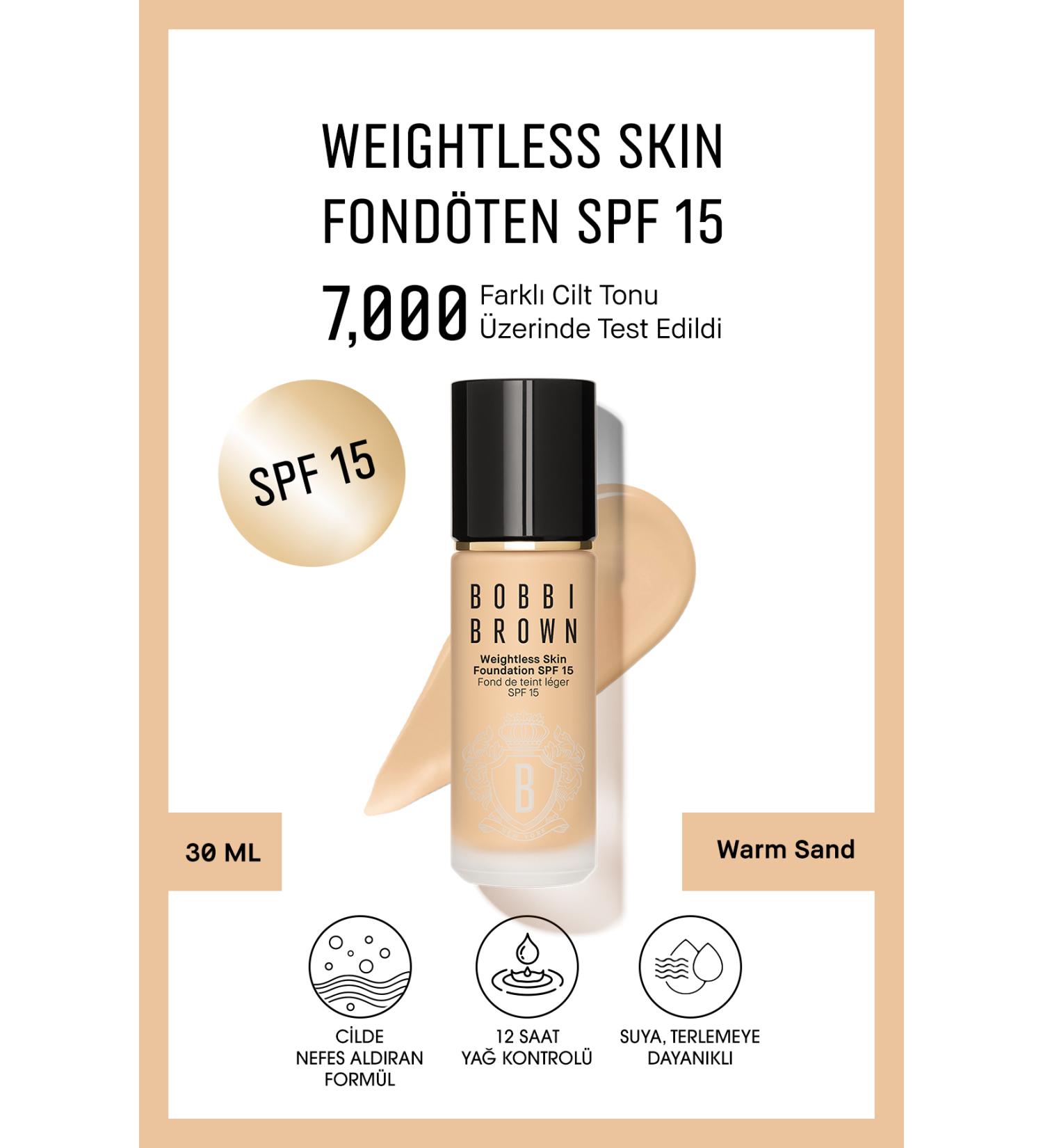 Bobbi Brown Skin Breathing Hyaluronic Acid Natural-Matte Foundation-SPF 15-Warm Sand-30 ml PSSNS.51 - Buy Online on GoSupps.com