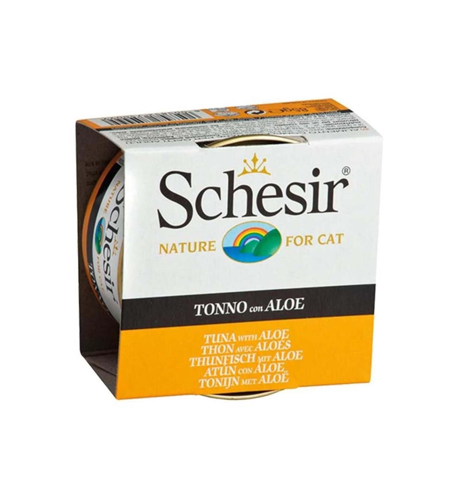 Schesir C143 Tuna Aloe Vera Herbal Extract Cat Canned Food 85 gr