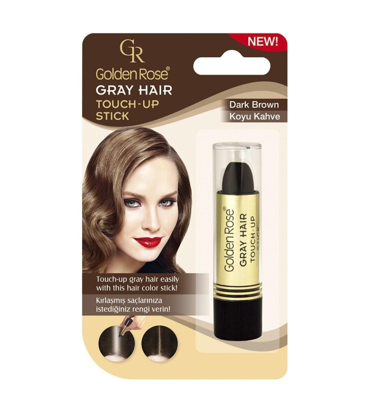 Golden Rose White Hair Concealer Stick Dark Brown - Gray Hair Touch-up Stick.NATURAL BB100
