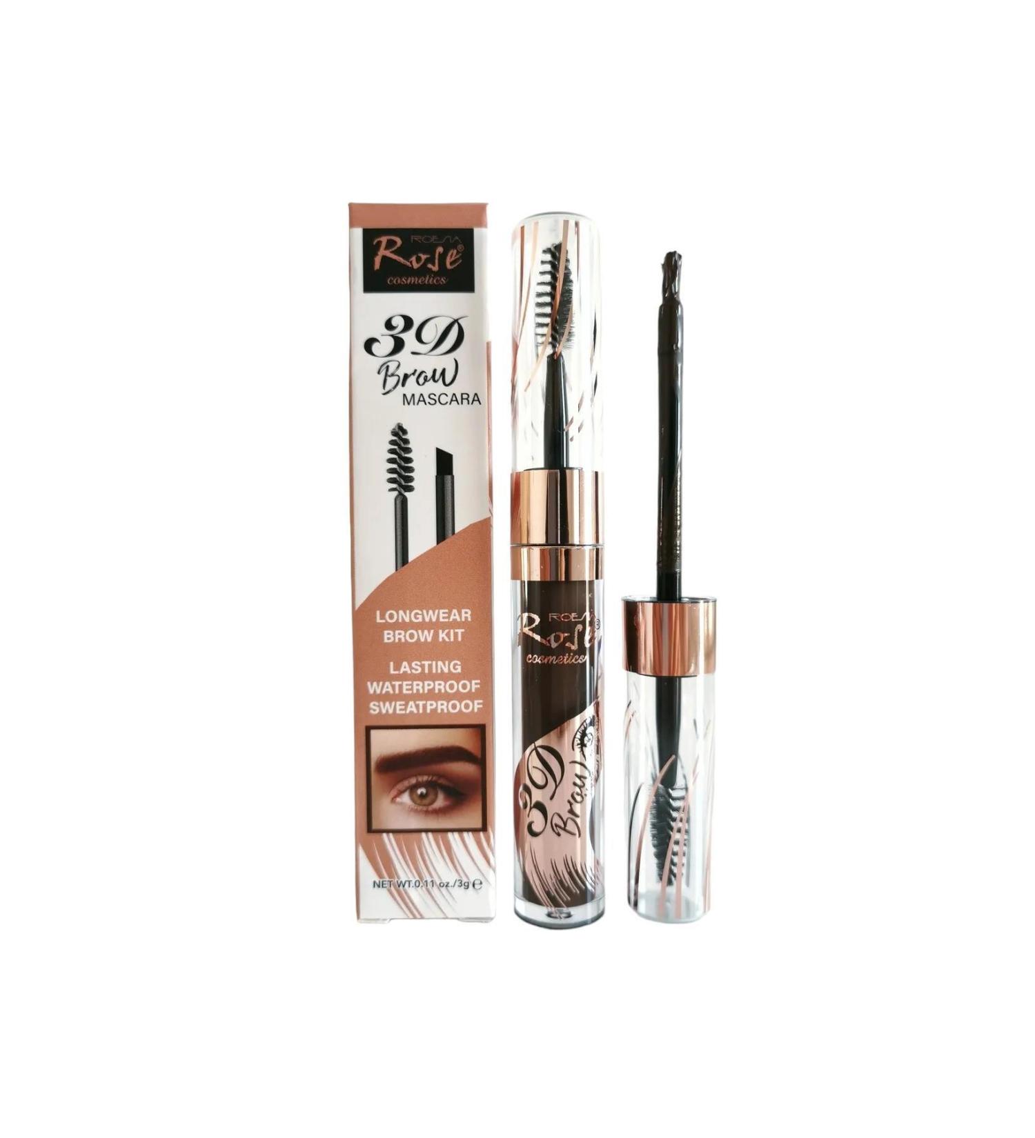 Roesia Rose Rose 3D Brow (No:03) Mascara Longwear Brow Short Lasting Waterproof Sweatproof 3 g