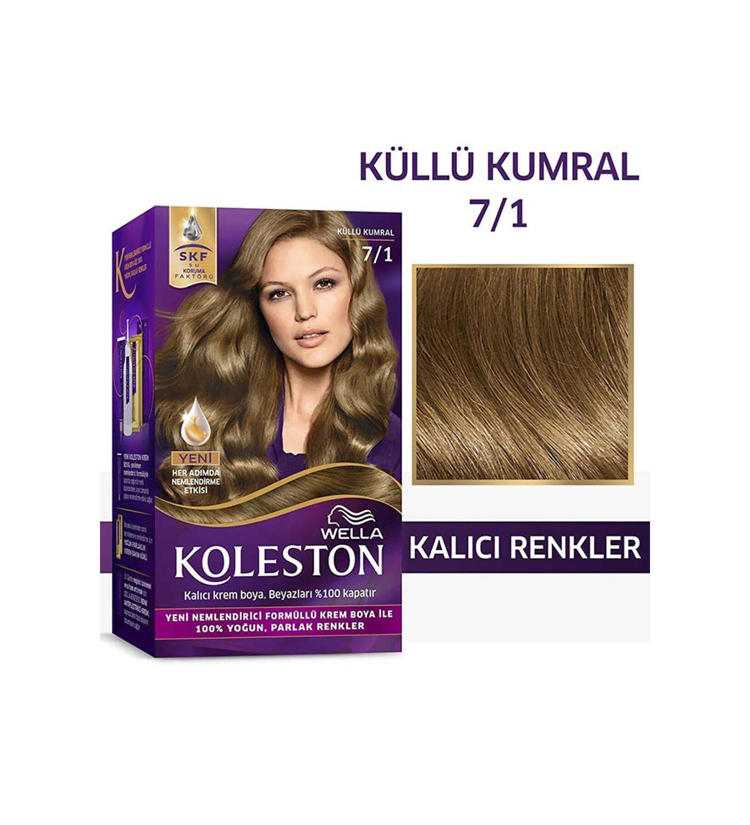 Wella Koleston Kit 7.1 Ash Blonde Hair Dye